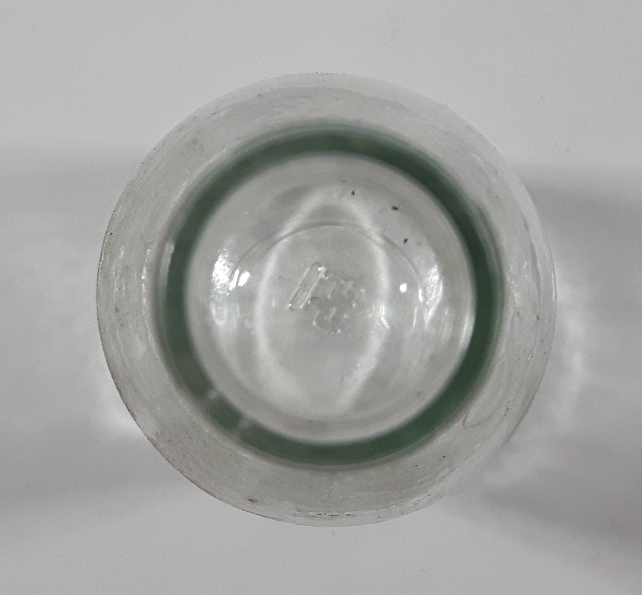 The Pop Shoppe Grape 9" Tall 355mL Clear Glass Soda Pop Bottle 5