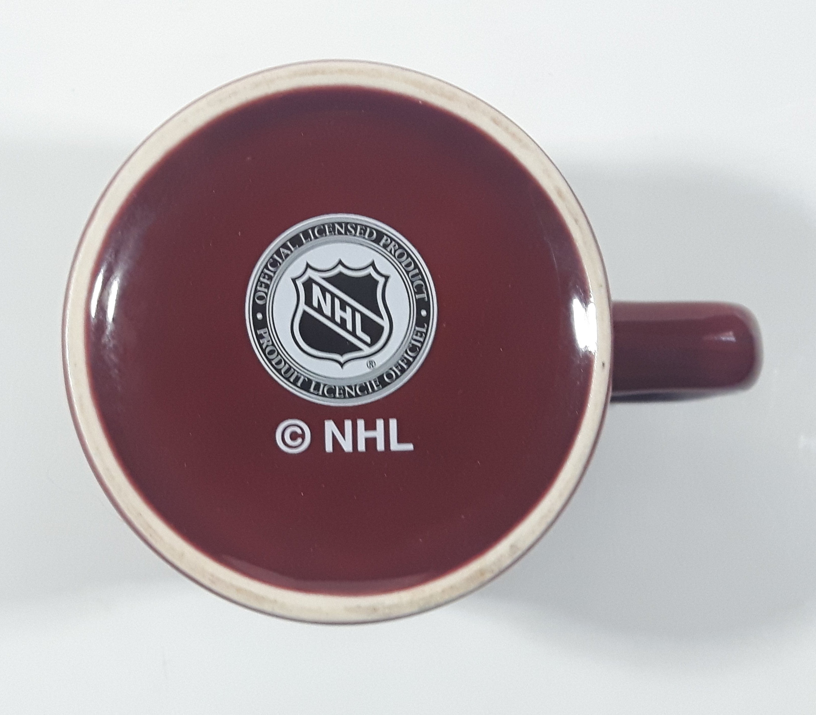 Hockey Rules NHL Vancouver Canucks Ice Hockey Team Embossed 3 3/4" Tall Ceramic Coffee Mug Cup 11