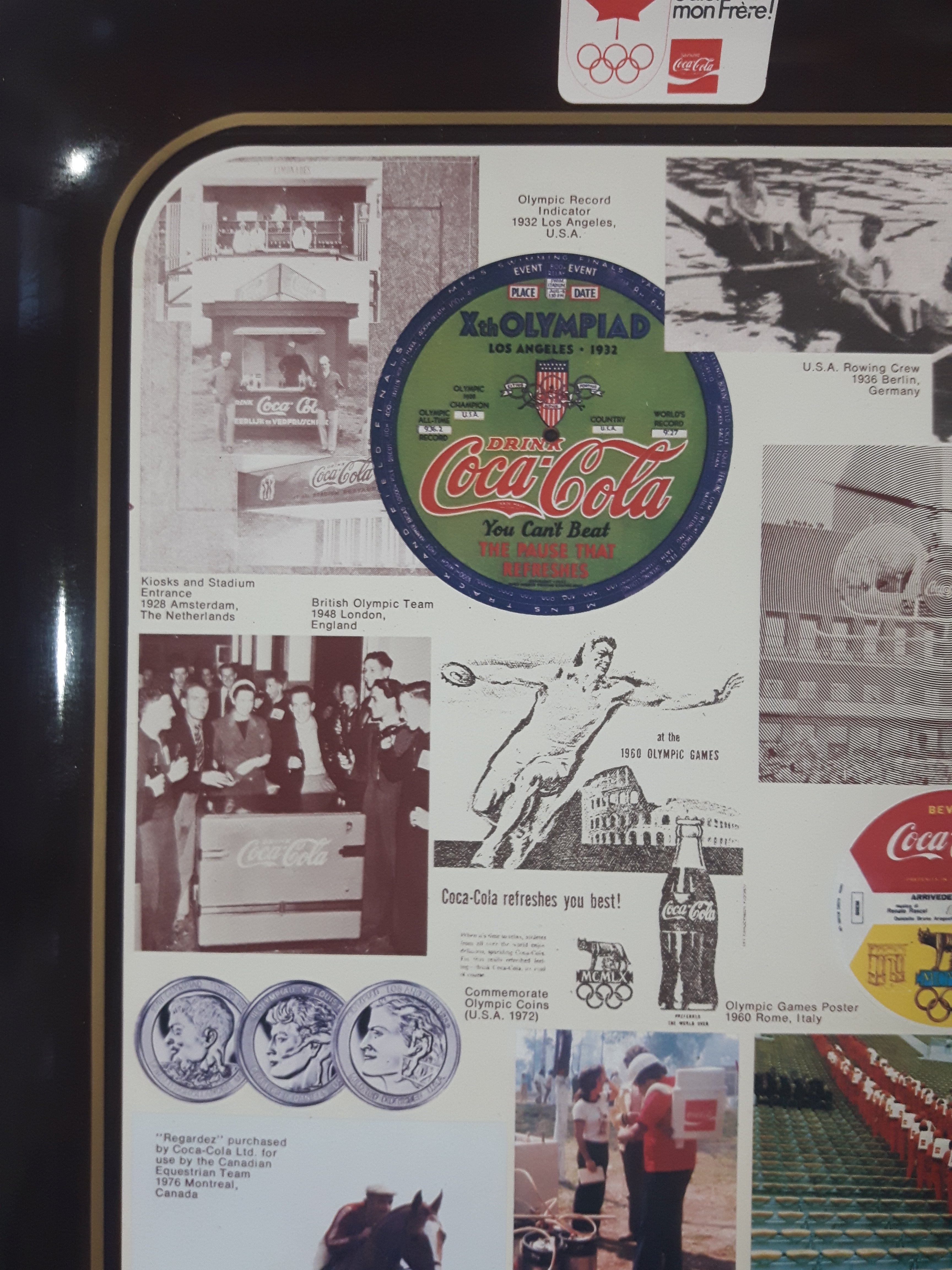 Vintage 1976 Coca-Cola Montreal Summer Olympic Games Metal Beverage Serving Tray 2
