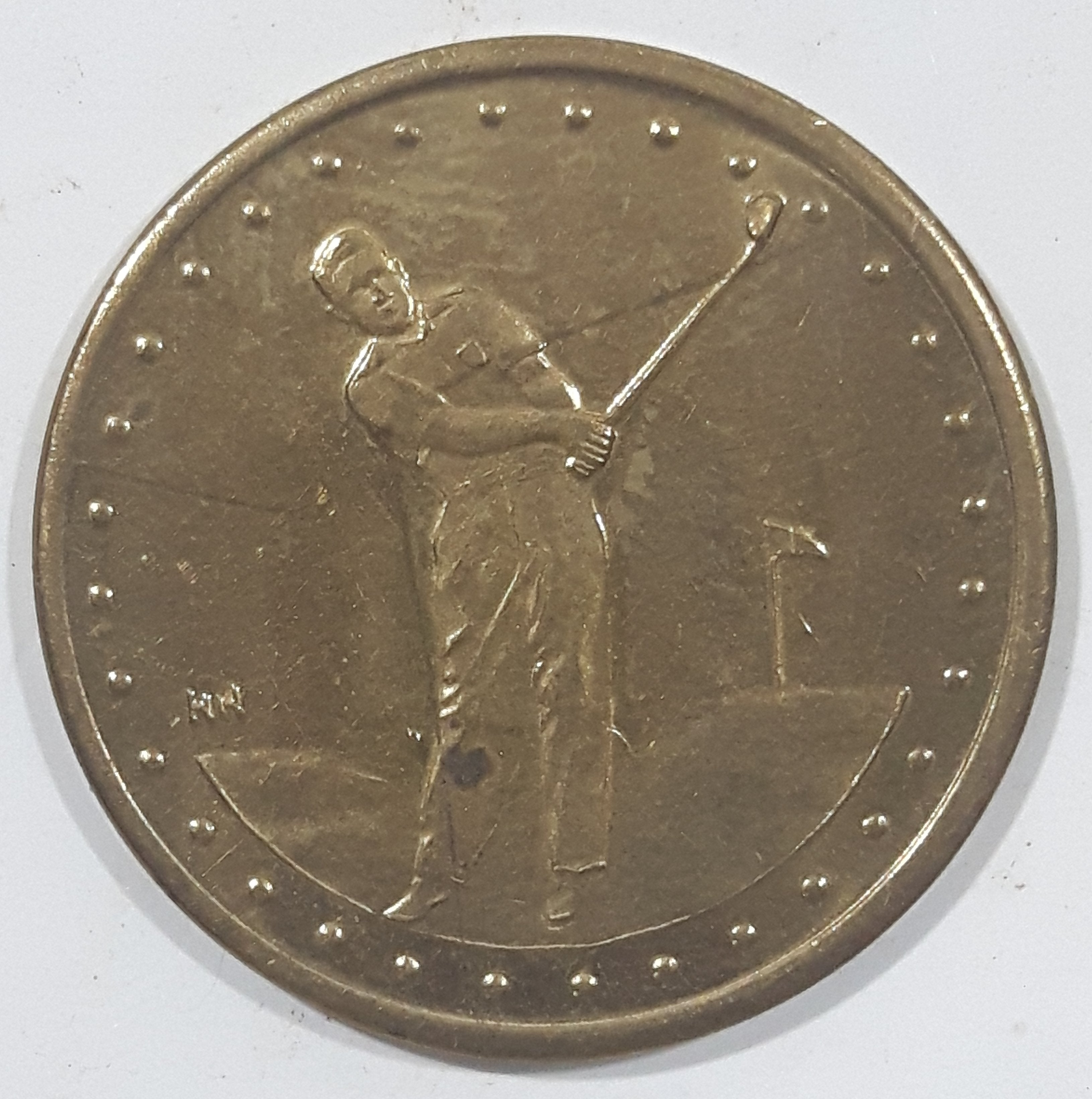 Golf Themed No Cash Value Metal Token Ball Marker Coin
