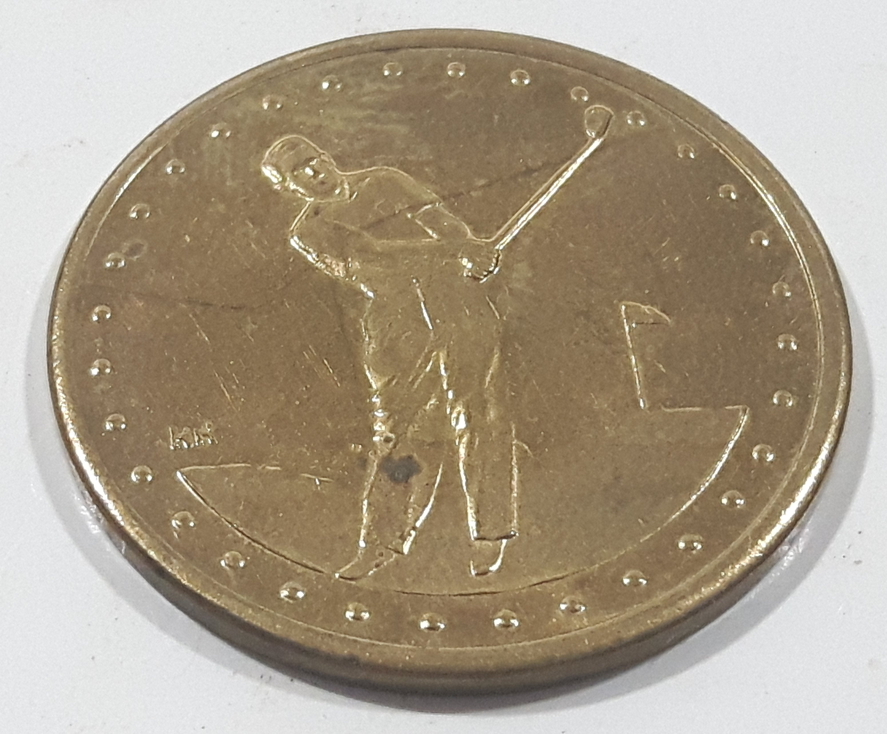 Golf Themed No Cash Value Metal Token Ball Marker Coin 3