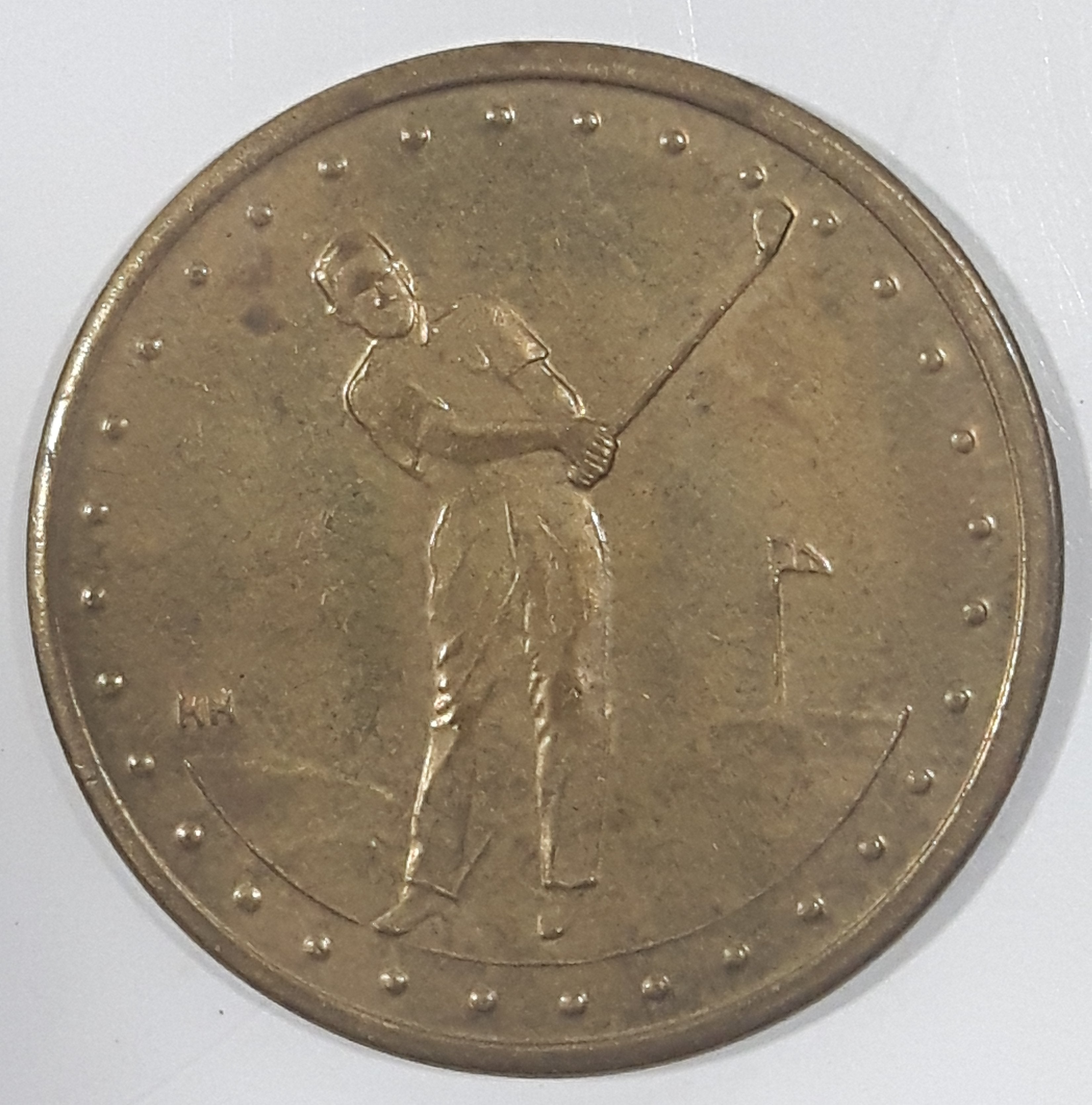 Golf Themed No Cash Value Metal Token Ball Marker Coin