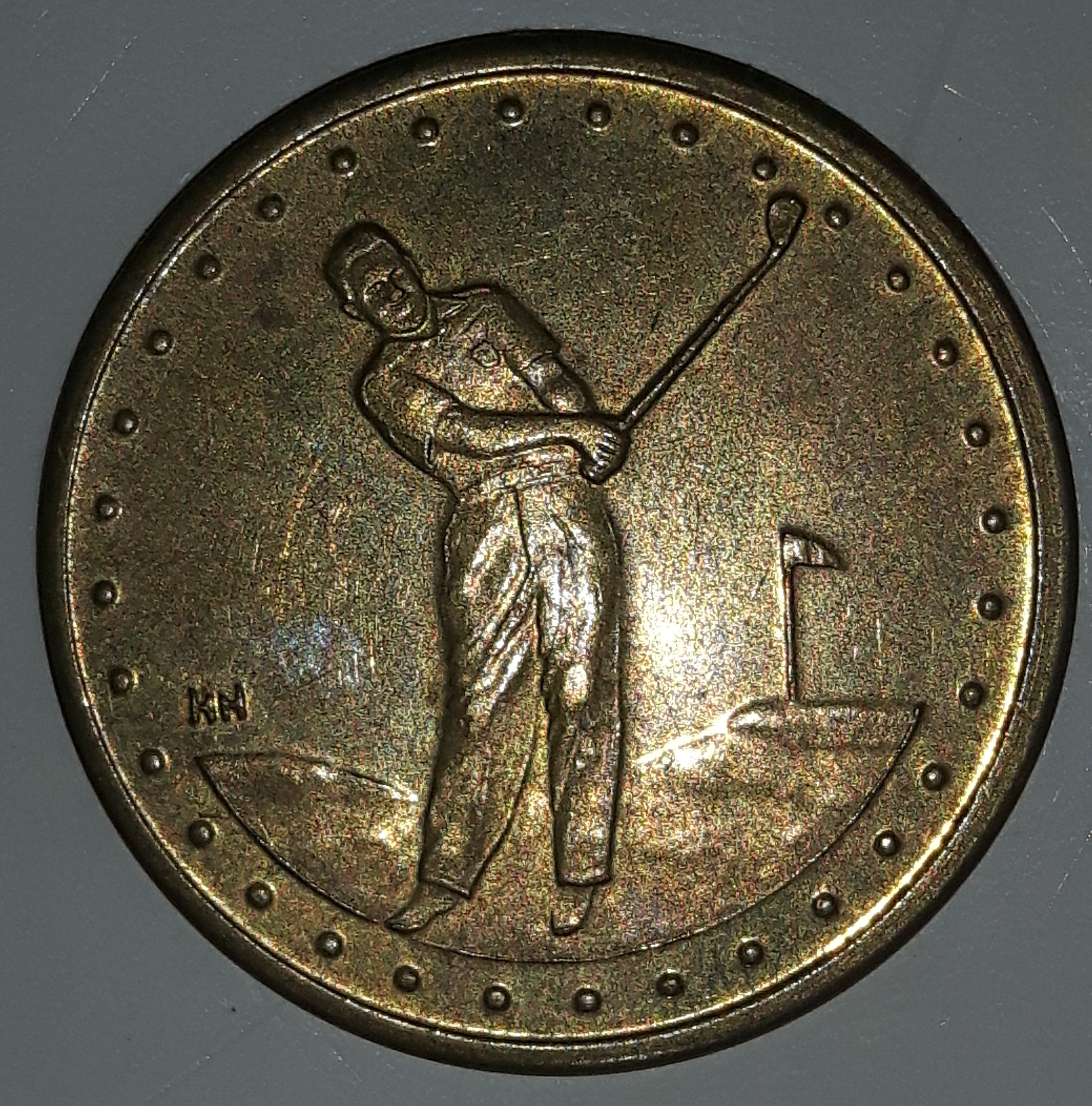 Golf Themed No Cash Value Metal Token Ball Marker Coin 2