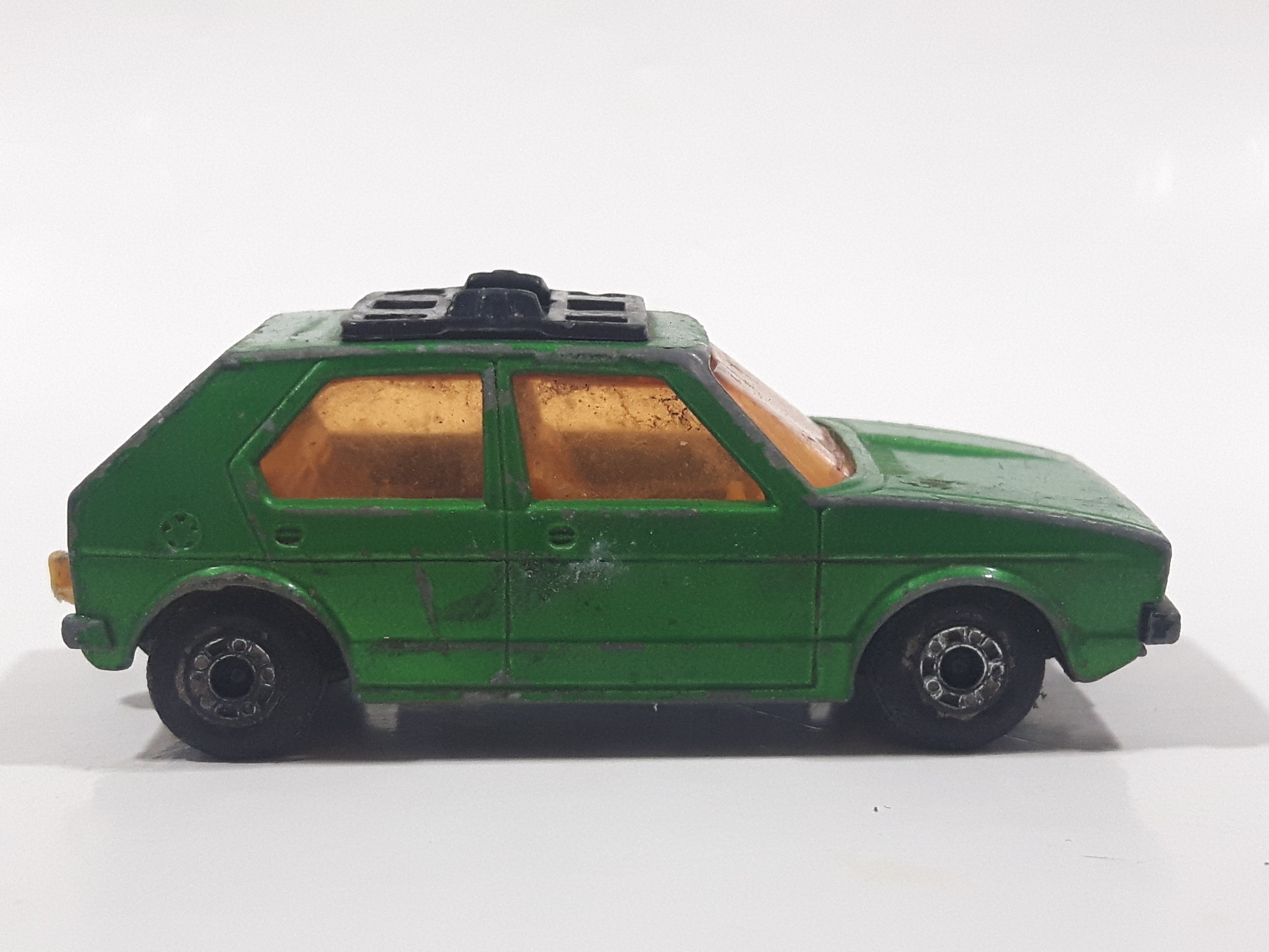 Vintage 1976 Lesney Products Matchbox Superfast No. 7 VW Volkswagen Golf Lime Green Toy Car Vehicle 4