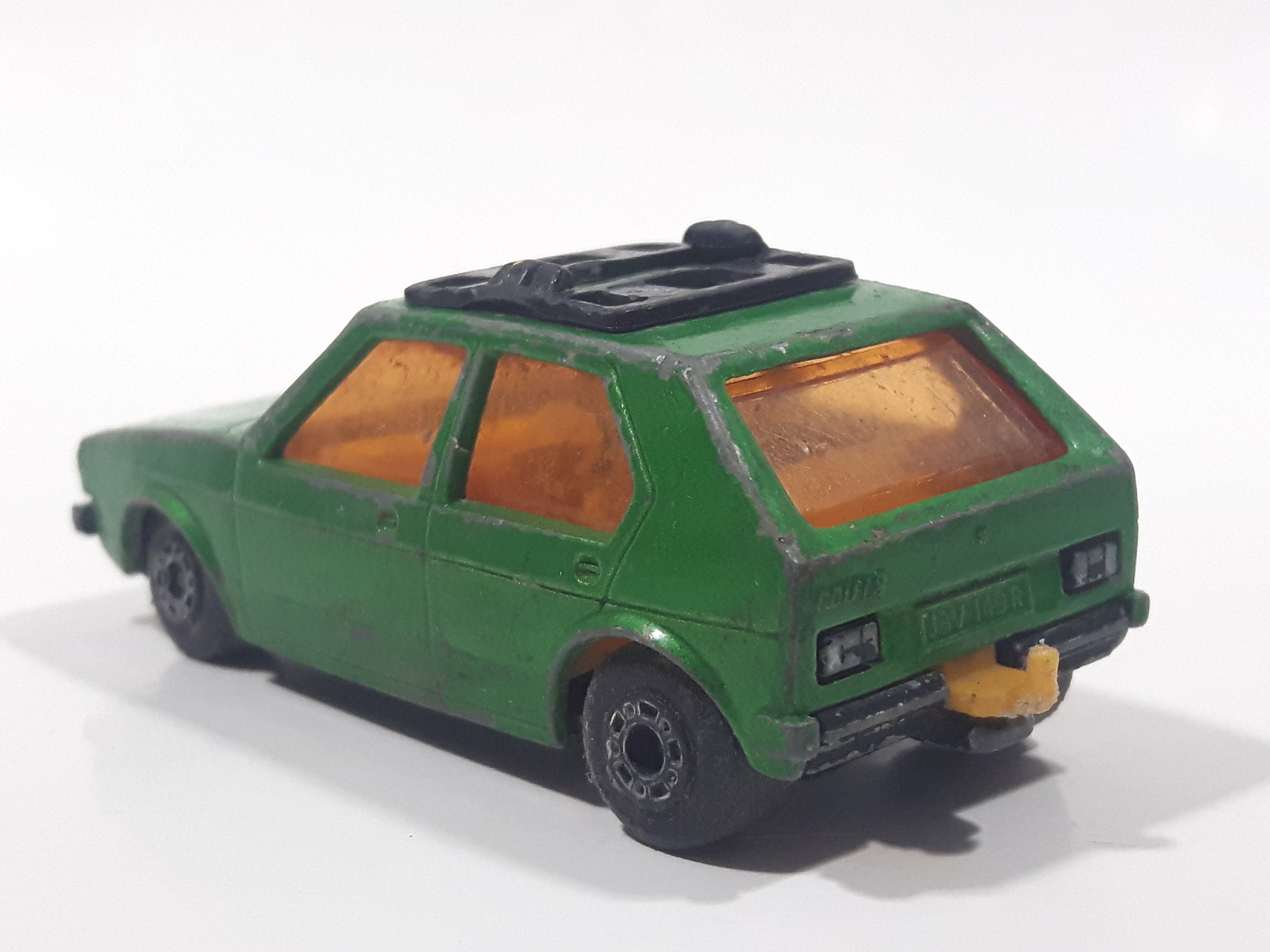 Vintage 1976 Lesney Products Matchbox Superfast No. 7 VW Volkswagen Golf Lime Green Toy Car Vehicle 7
