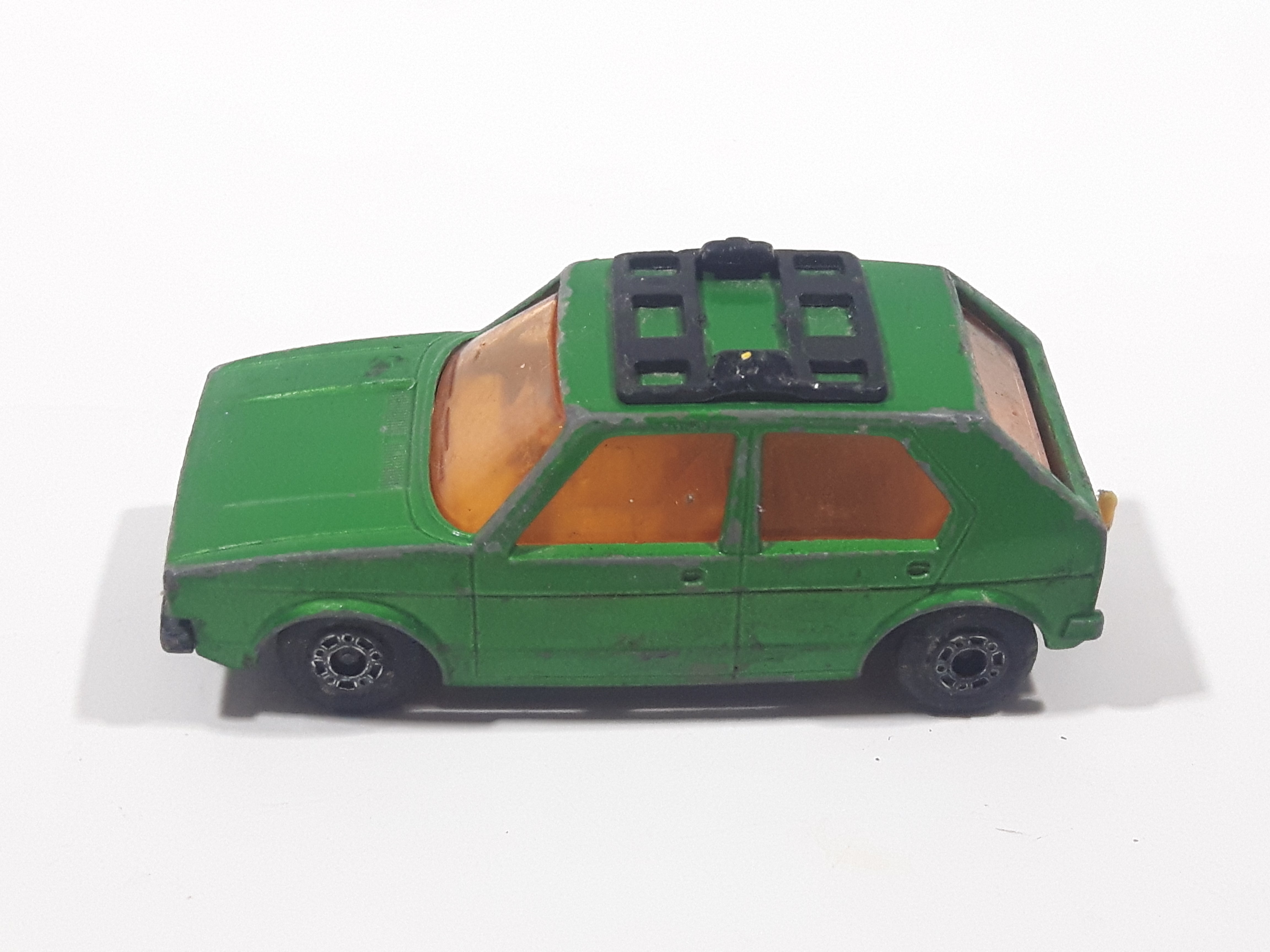 Vintage 1976 Lesney Products Matchbox Superfast No. 7 VW Volkswagen Golf Lime Green Toy Car Vehicle 8