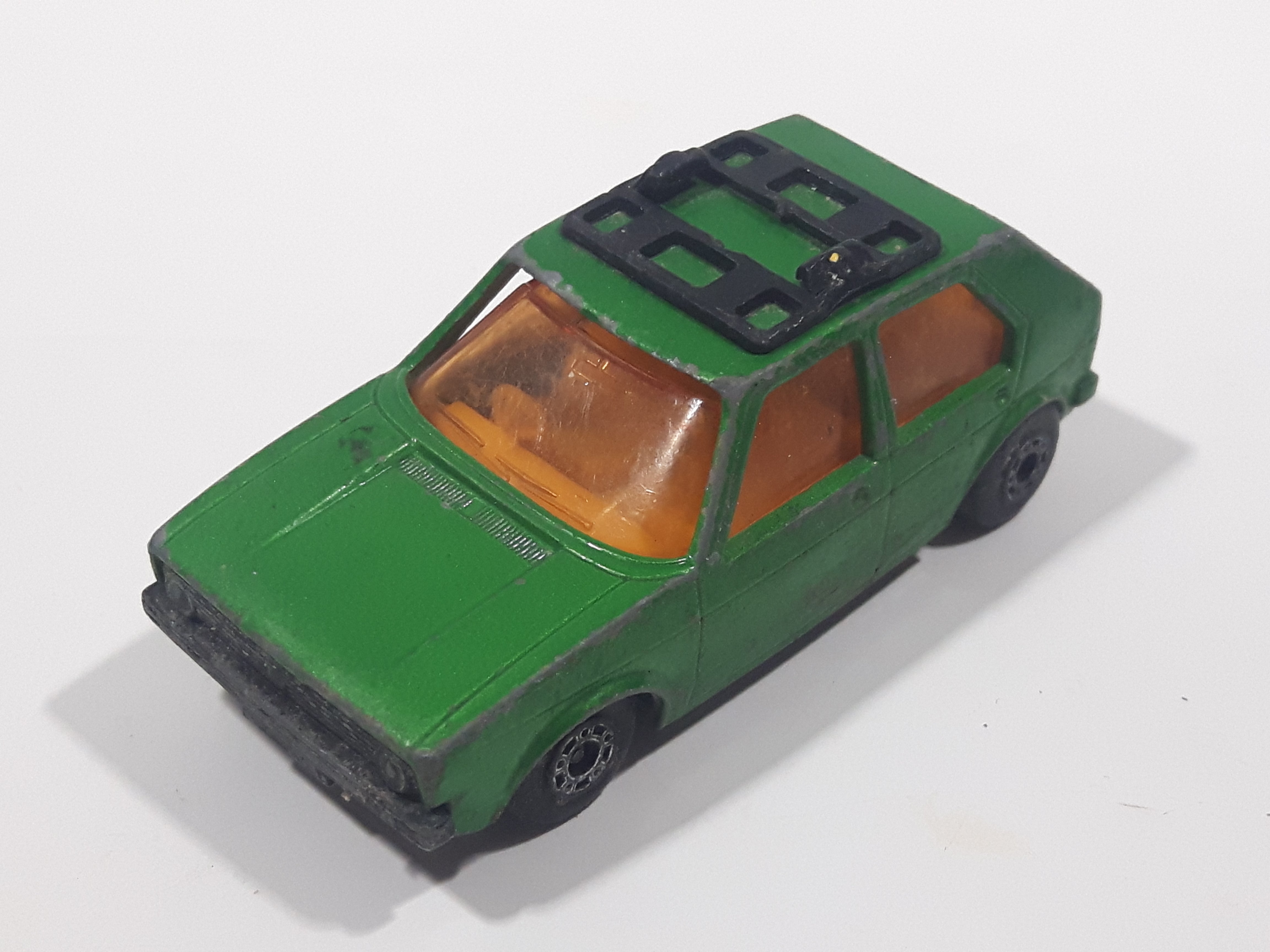 Vintage 1976 Lesney Products Matchbox Superfast No. 7 VW Volkswagen Golf Lime Green Toy Car Vehicle 9