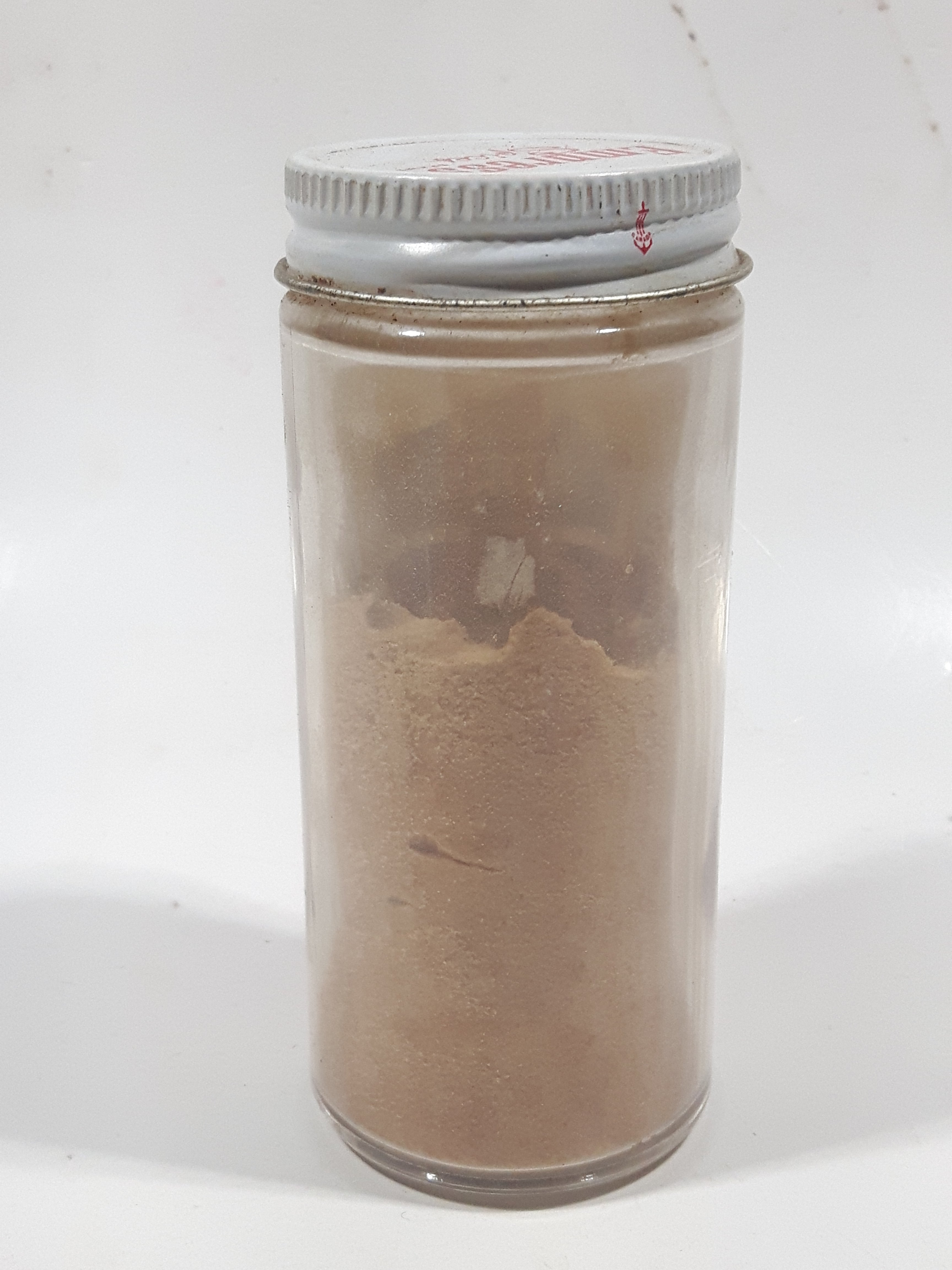 Rare Vintage Empress Garlic Salt 3 1/4 Oz 4" Tall Glass Spice Jar Bottle Half Full 3