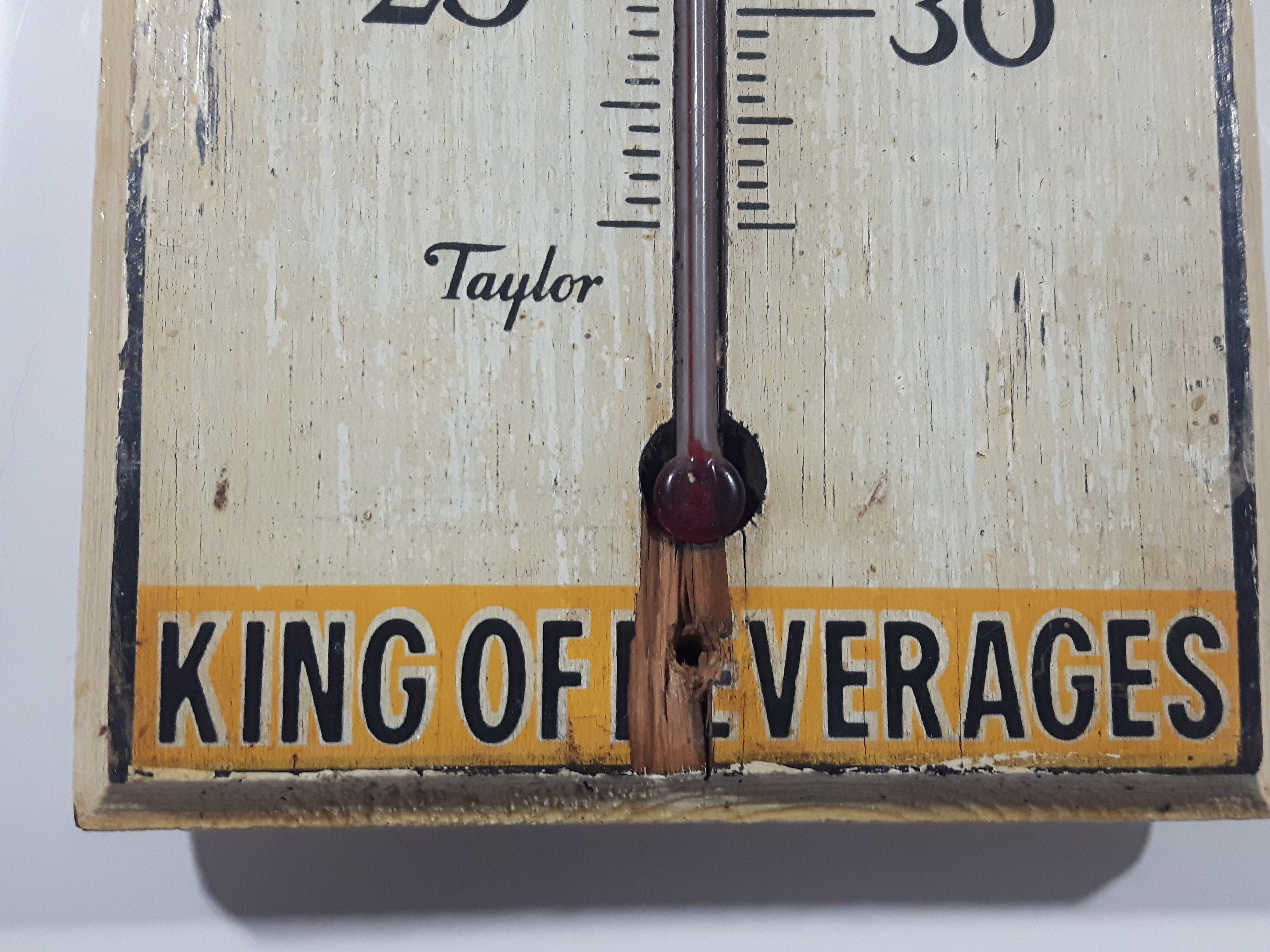 Rare Antique Taylor Drink Dr. Pepper Good For Life King Of Beverages Wood Plaque Thermometer 4