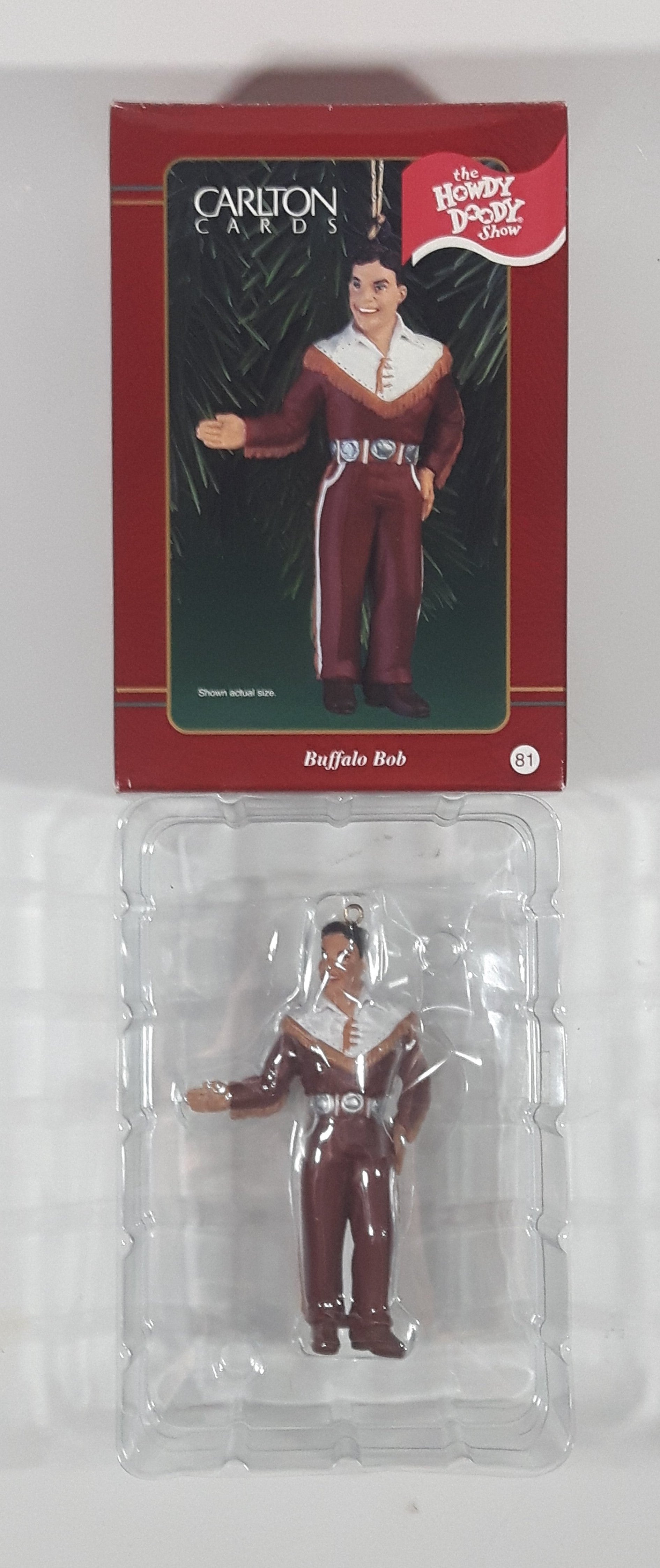 1998 Carlton Cards The Howdy Doody Show Buffalo Bob Christmas Ornament New in Box 7