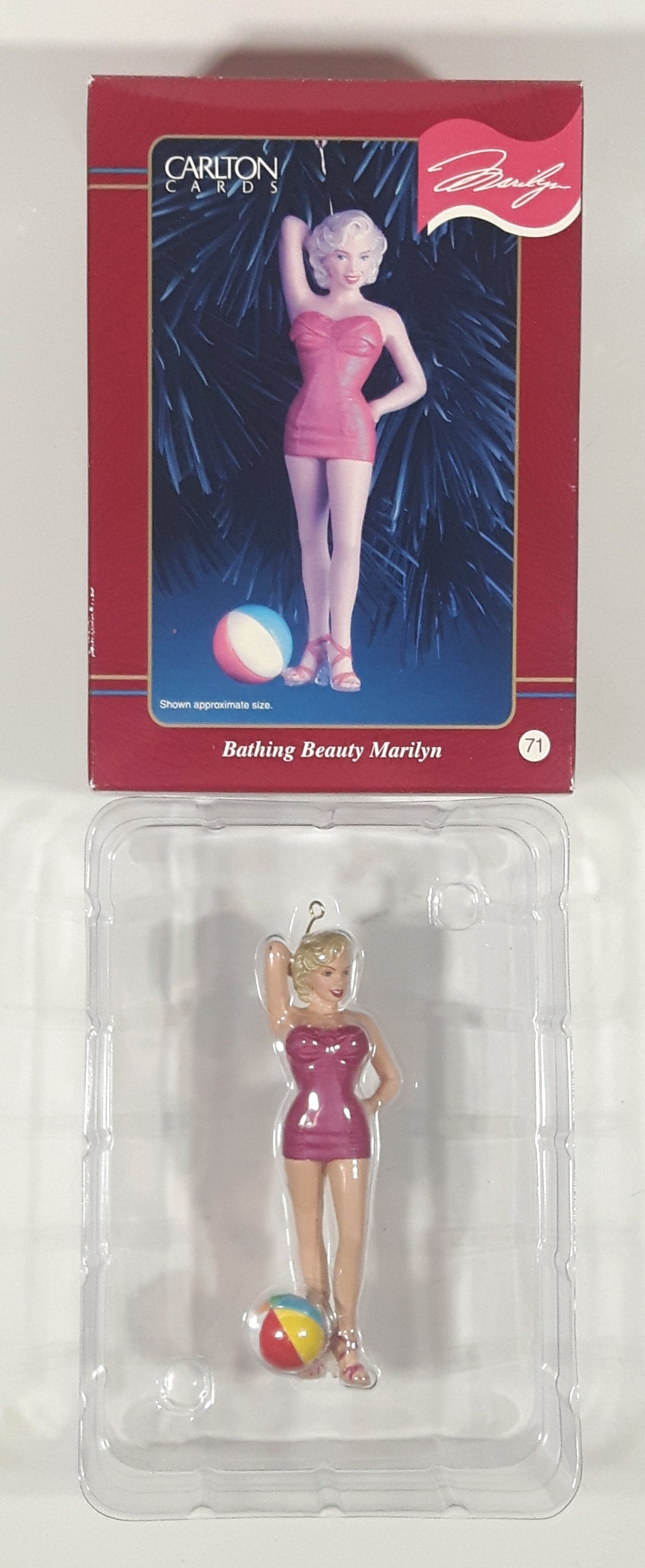 Carlton Cards Marilyn Monroe Bathing Beauty Marilyn Christmas Ornament New in Box 7
