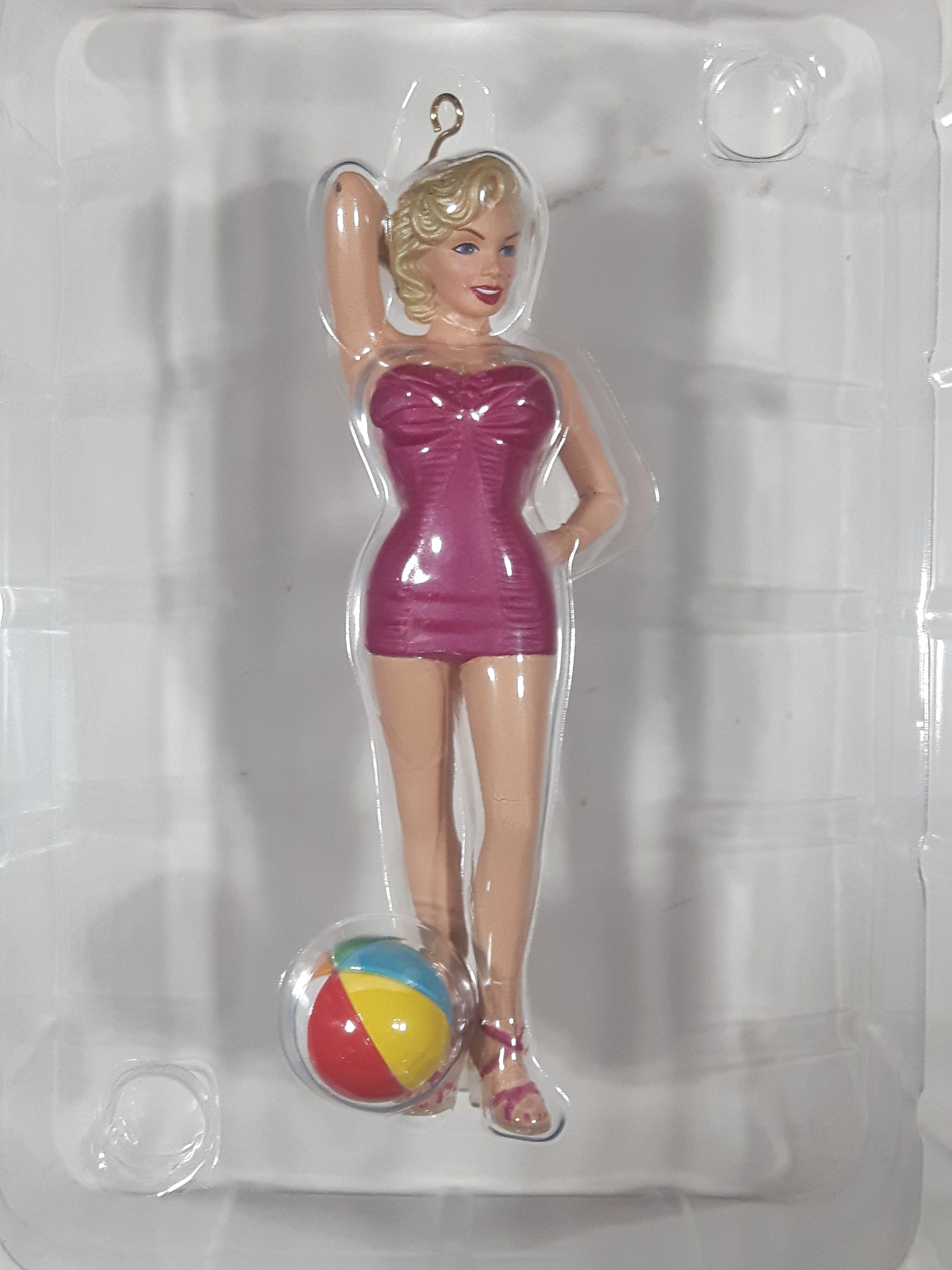 Carlton Cards Marilyn Monroe Bathing Beauty Marilyn Christmas Ornament New in Box 8