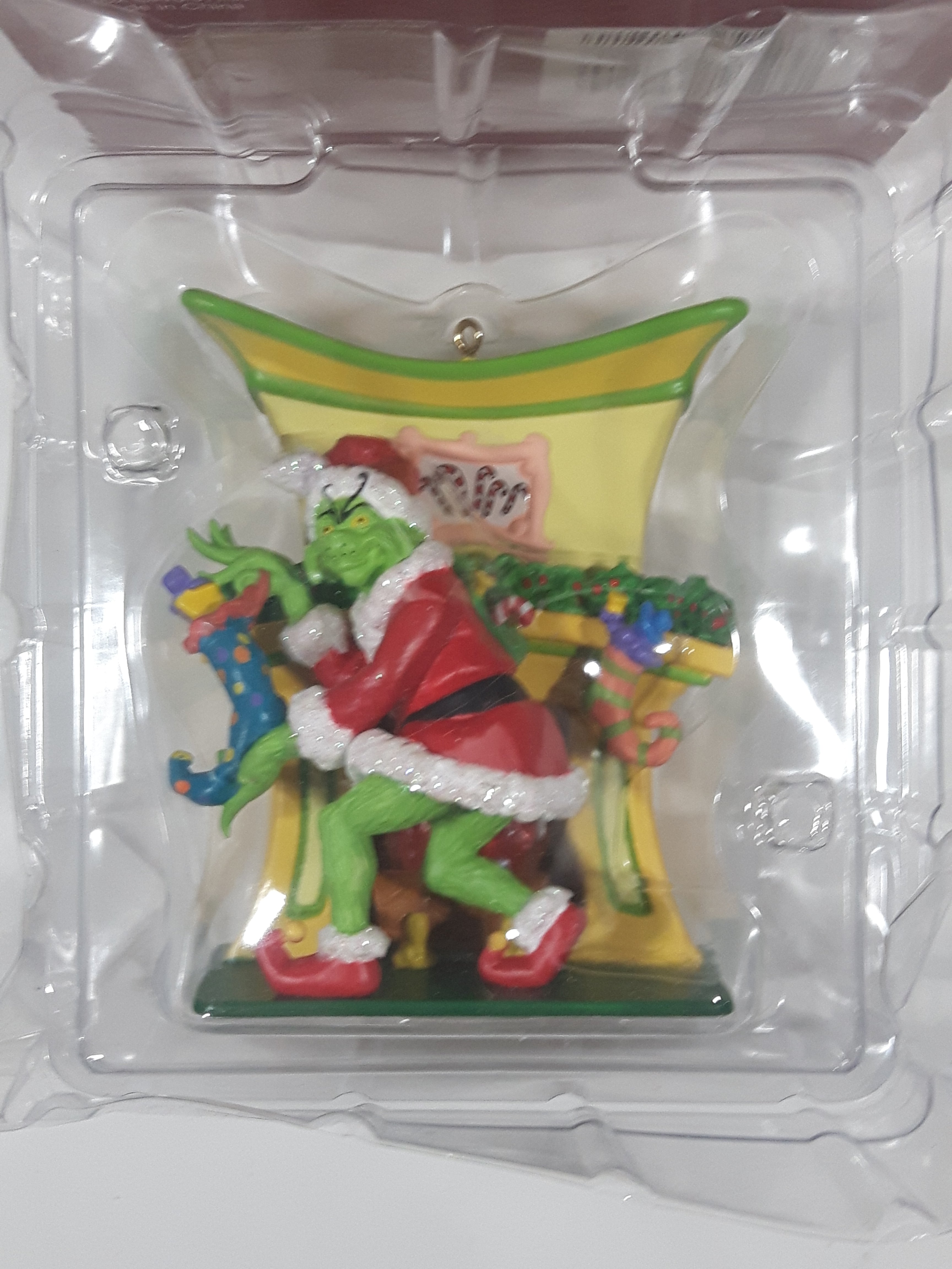 2000 Carlton Cards Dr. Seuss' How The Grinch Stole Christmas! Holiday Scoundrel Lighted Christmas Ornament New in Box 8