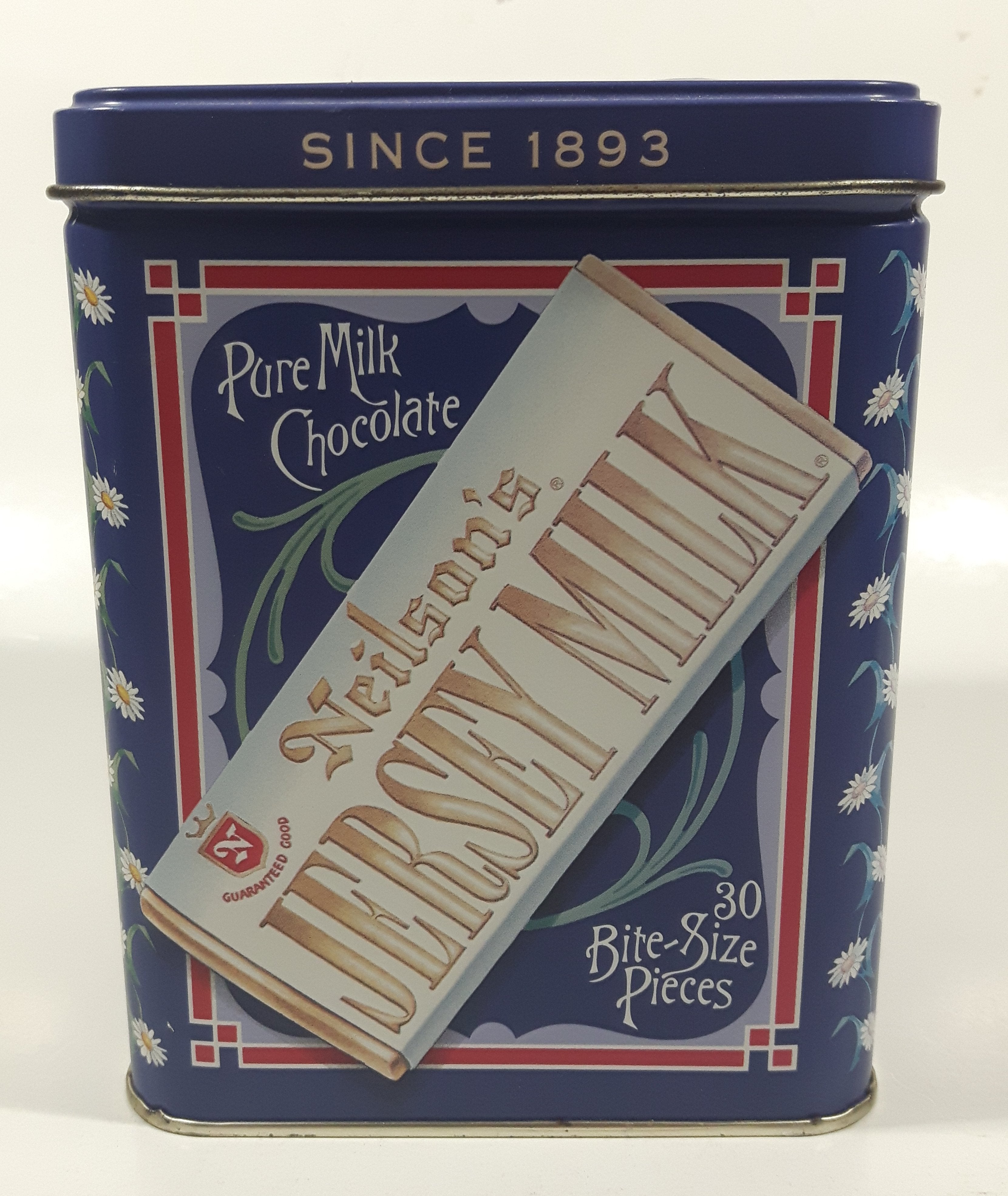 1993 Neilson's Finest Quality Chocolate's Limited Edition Canada's Chocolatier Celebrating 100 Years Jersey Milk Chocolate Bar Tin Metal Container 3