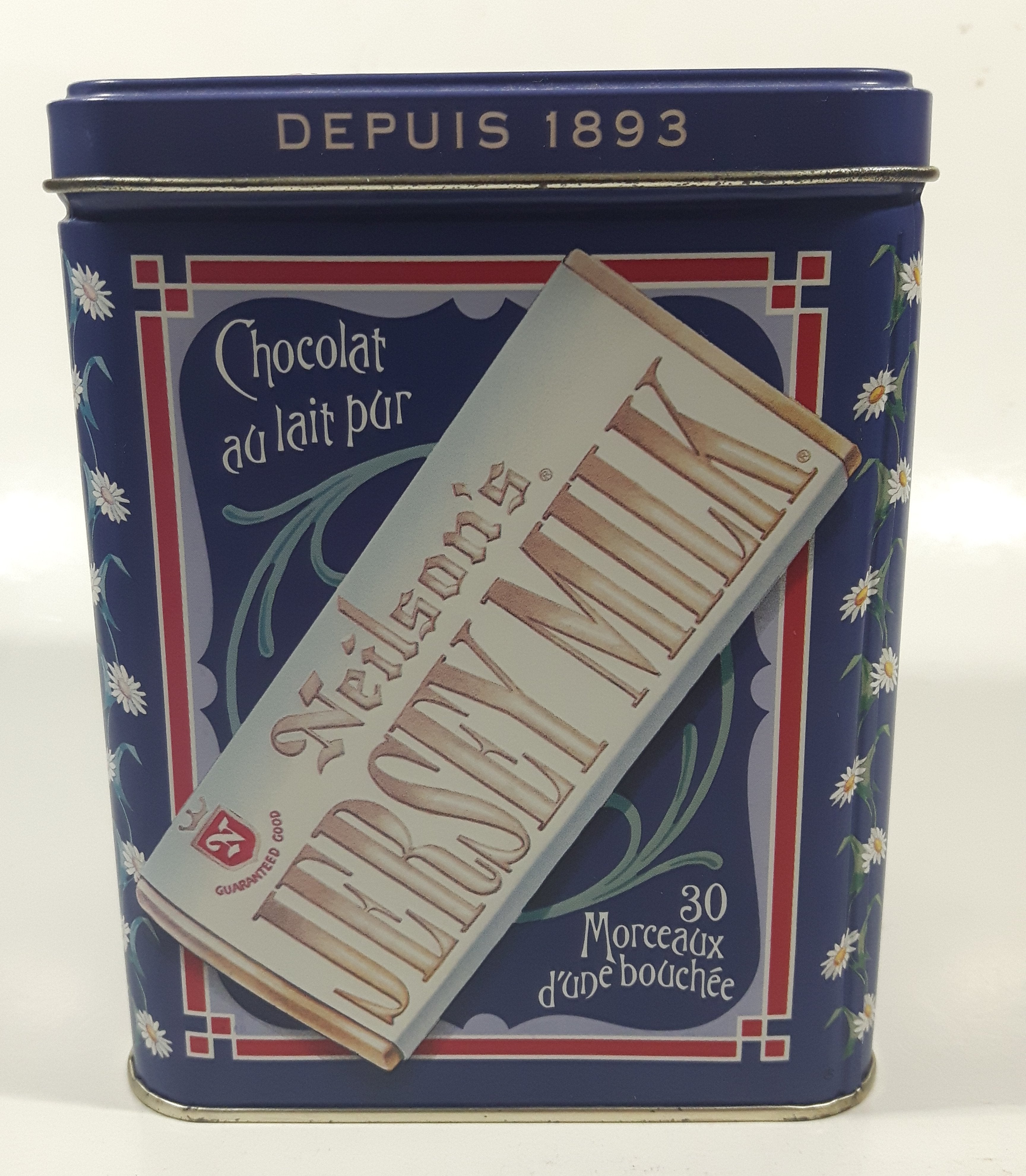 1993 Neilson's Finest Quality Chocolate's Limited Edition Canada's Chocolatier Celebrating 100 Years Jersey Milk Chocolate Bar Tin Metal Container 5