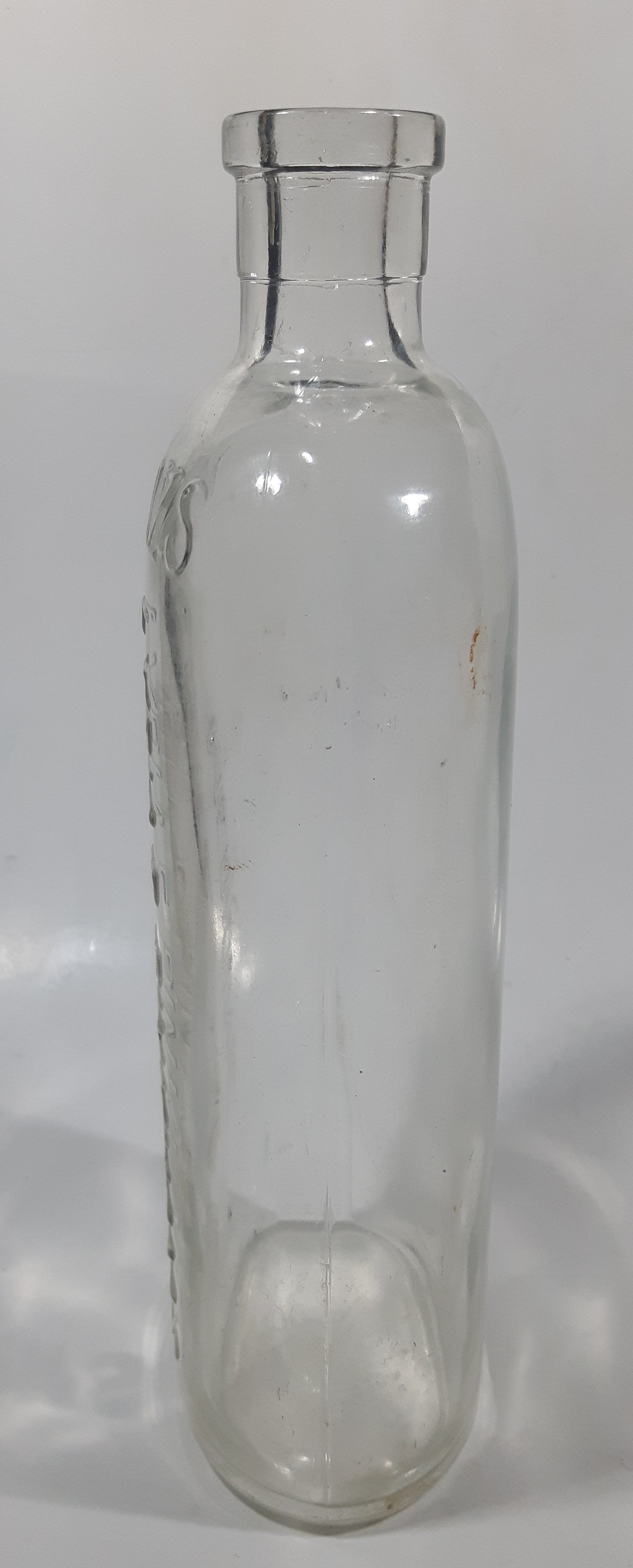 Antique Lydia E Pinkham's Medicine 8 1/8" Tall 14 1/2 Ozs Heavy Embossed Glass Bottle 3