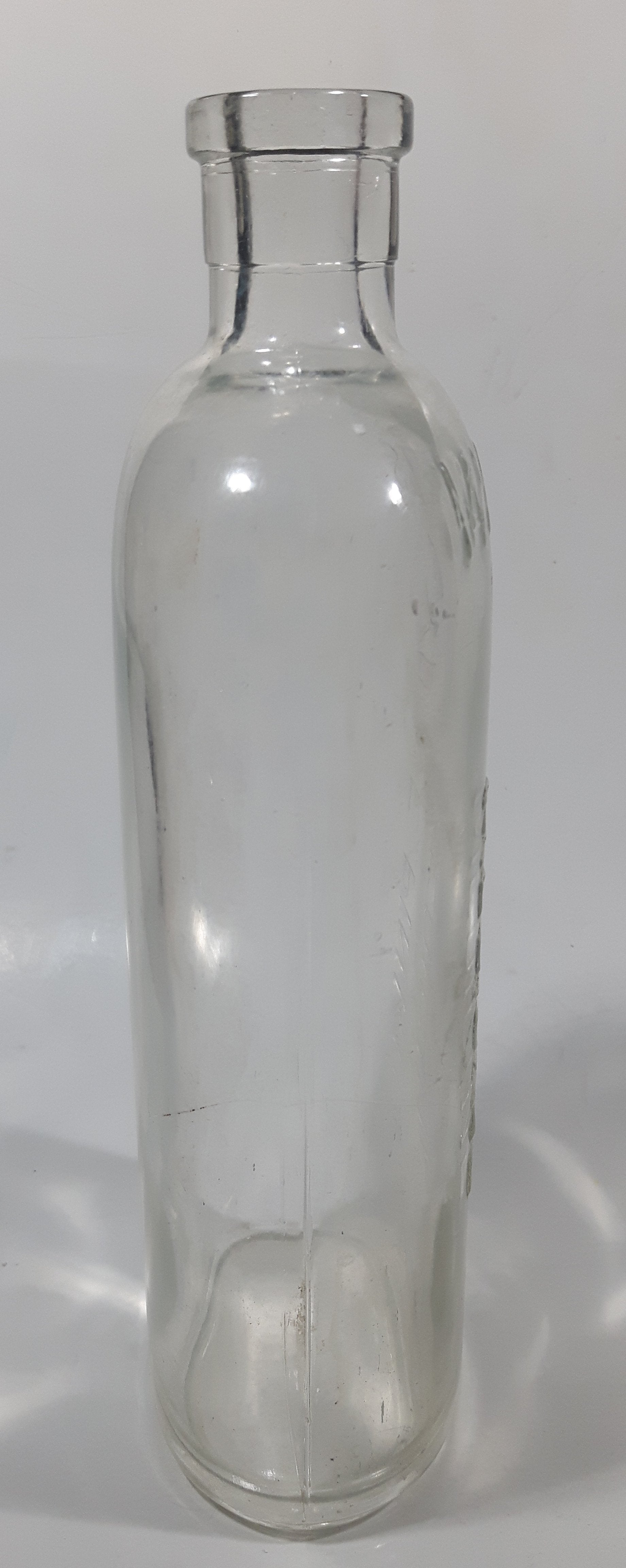 Antique Lydia E Pinkham's Medicine 8 1/8" Tall 14 1/2 Ozs Heavy Embossed Glass Bottle 7