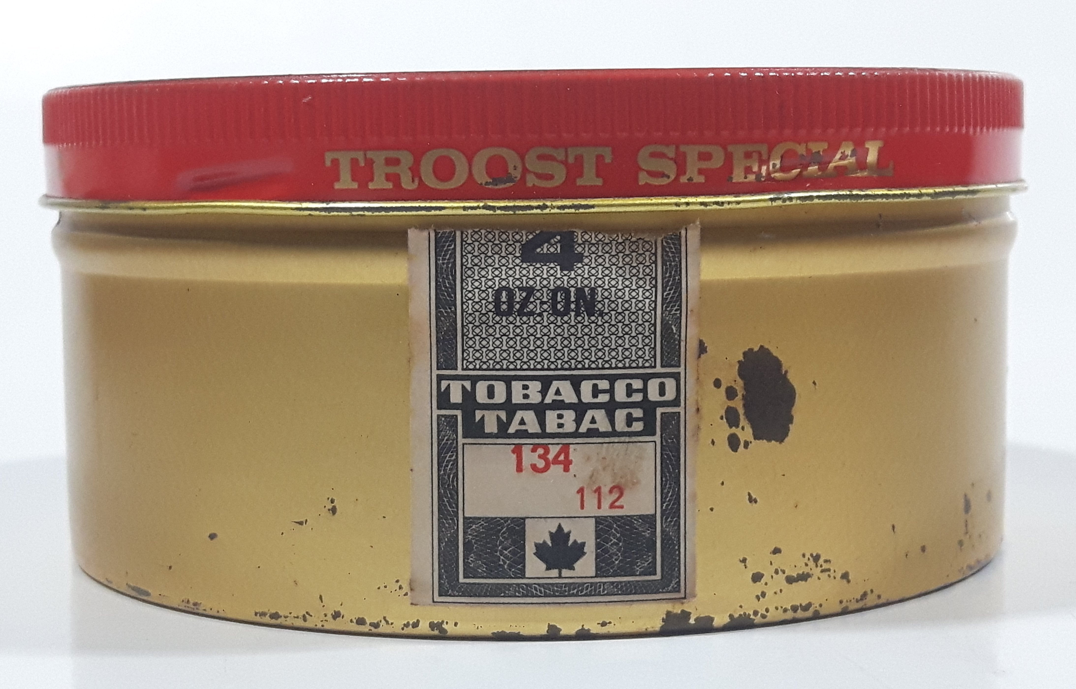 Vintage Troost Special Cavendish Smoking Tobacco Tin Metal Can 3