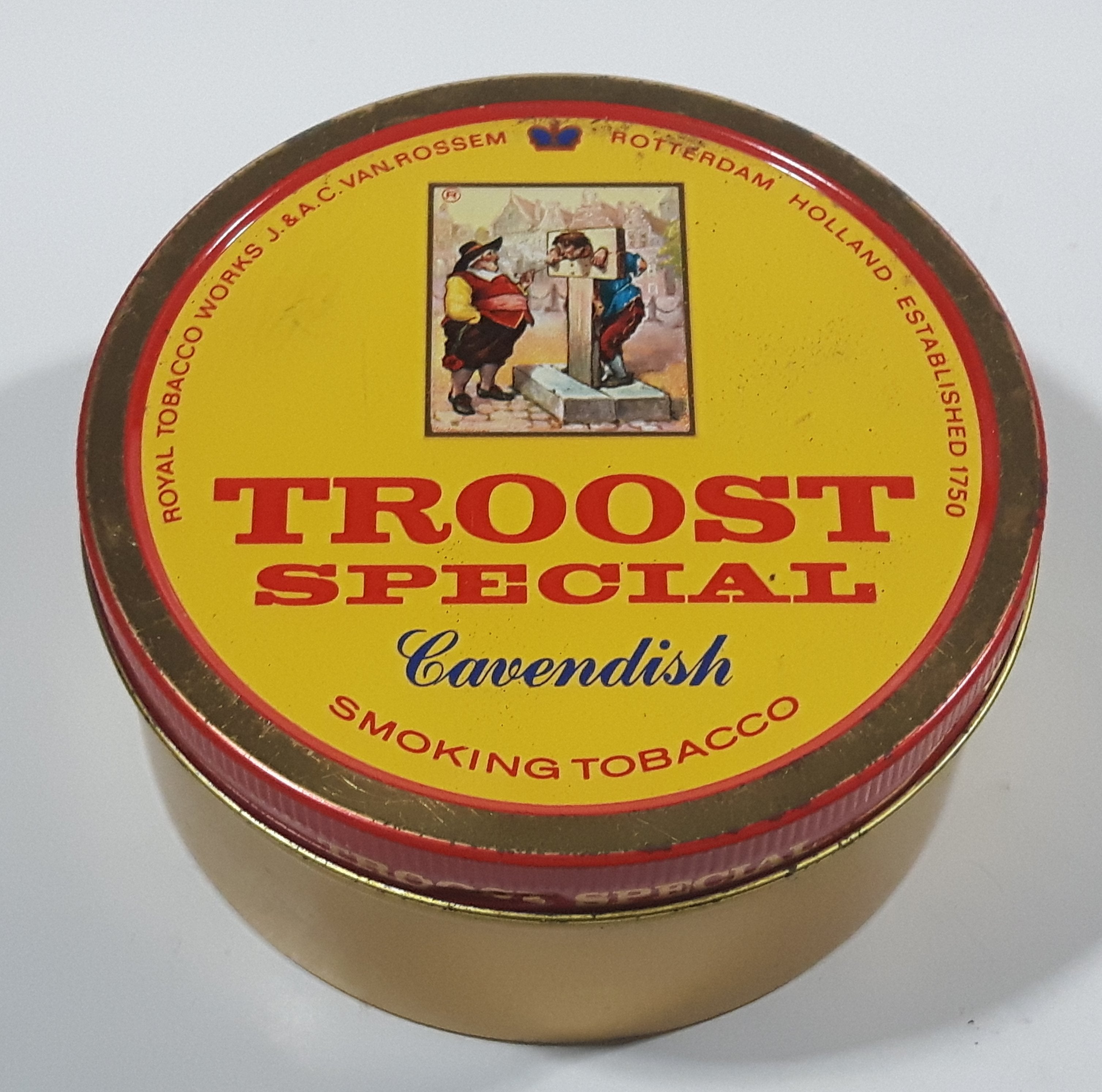 Vintage Troost Special Cavendish Smoking Tobacco Tin Metal Can 2