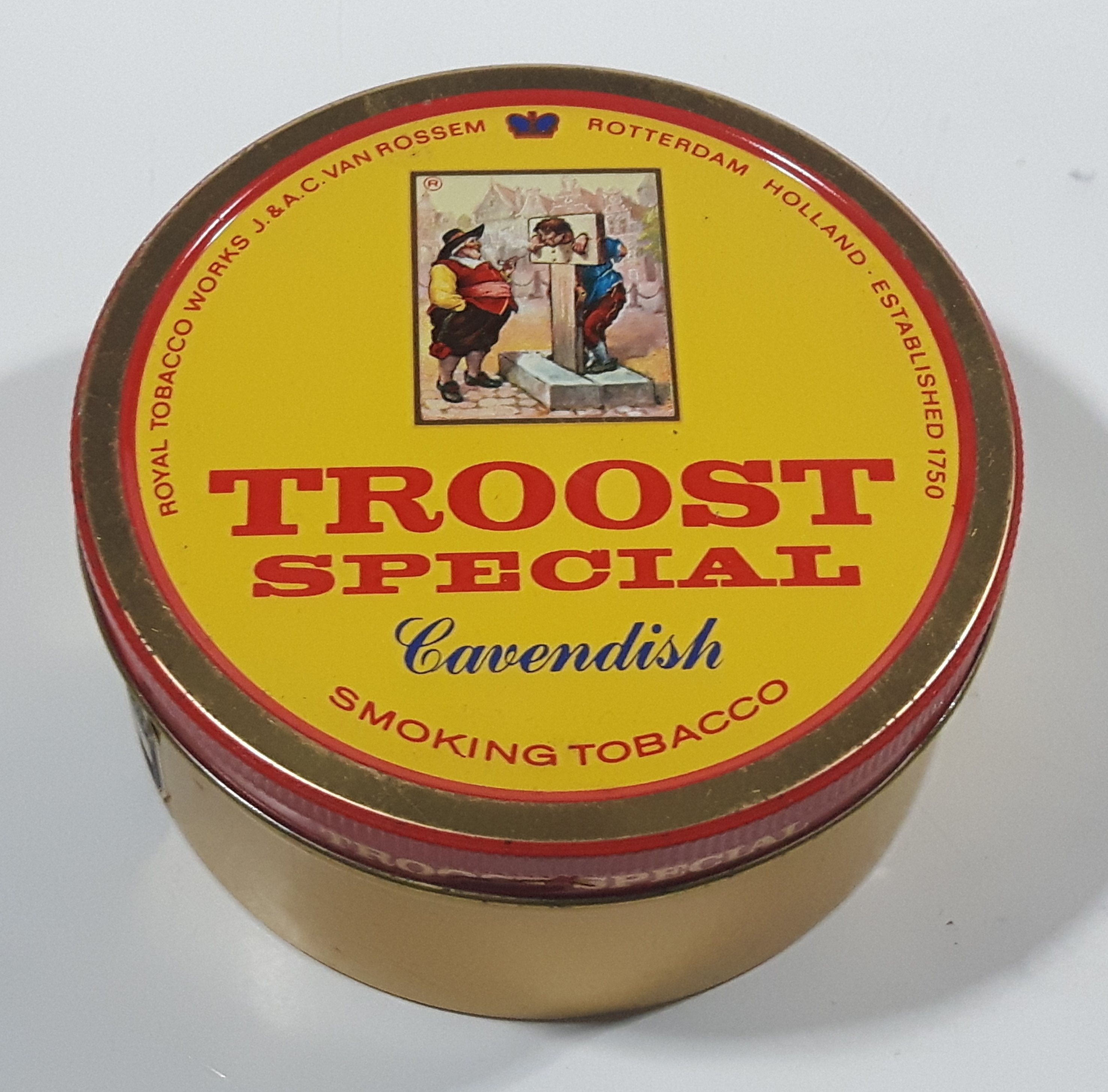 Vintage Troost Special Cavendish Smoking Tobacco Tin Metal Can 2