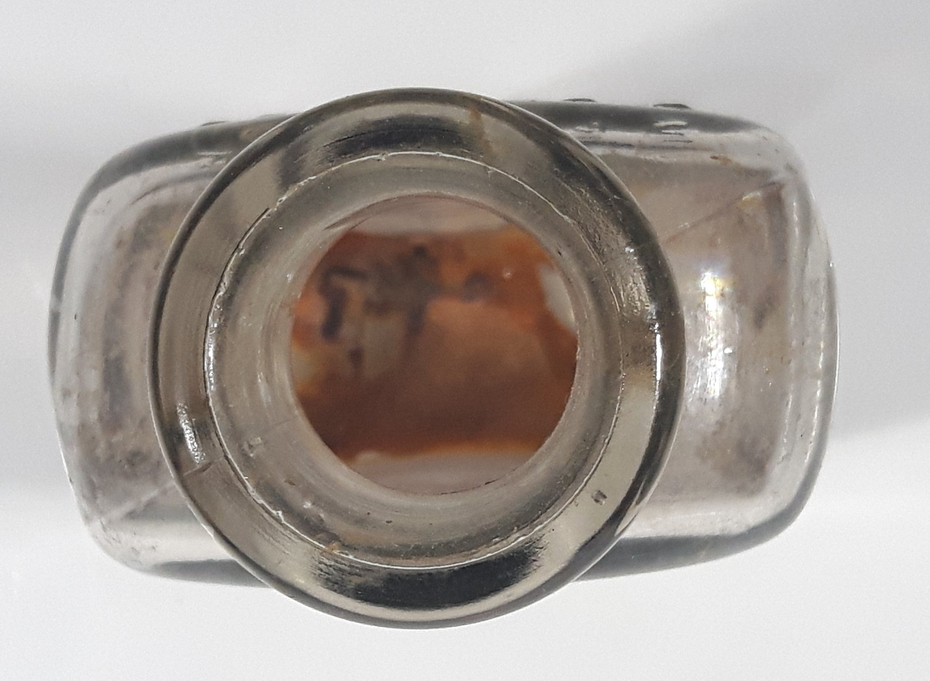 Antique Whittemore Boston U.S.A. 5 Fluid Oz Shoe Polish 5 1/4" Tall Embossed Lettering Glass Bottle 12