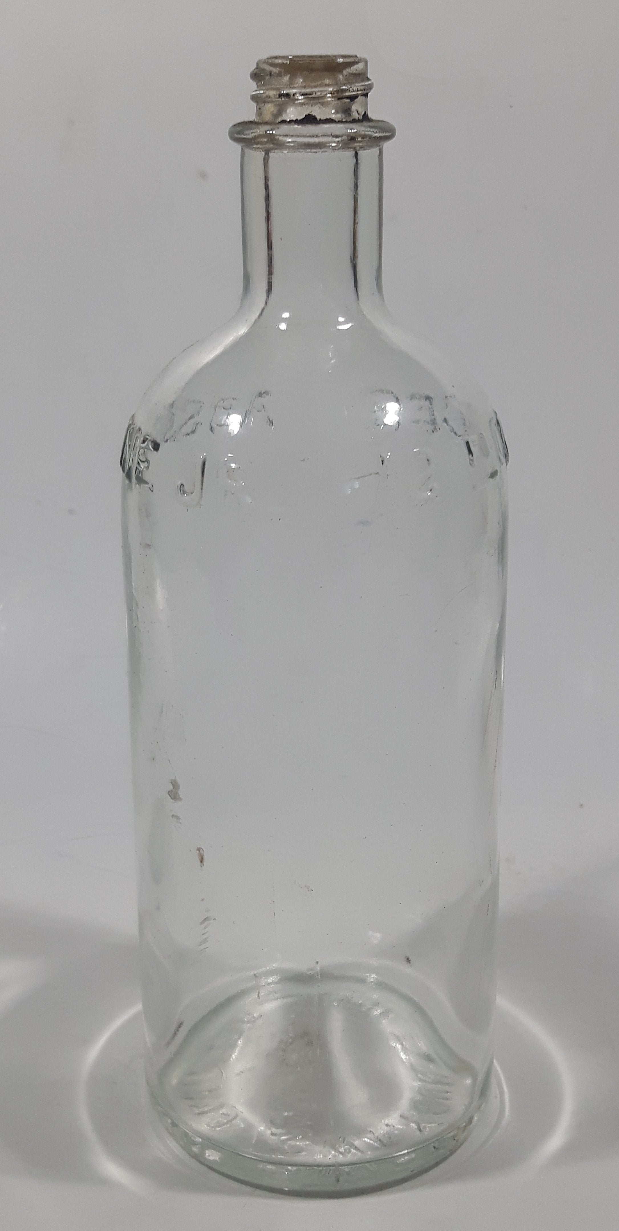 Antique W. F. Young Inc. Montreal Canada Absorbine Jr. 12 Fl Ounces Liniment 7 3/8" Tall Embossed Lettering Glass Bottle 5