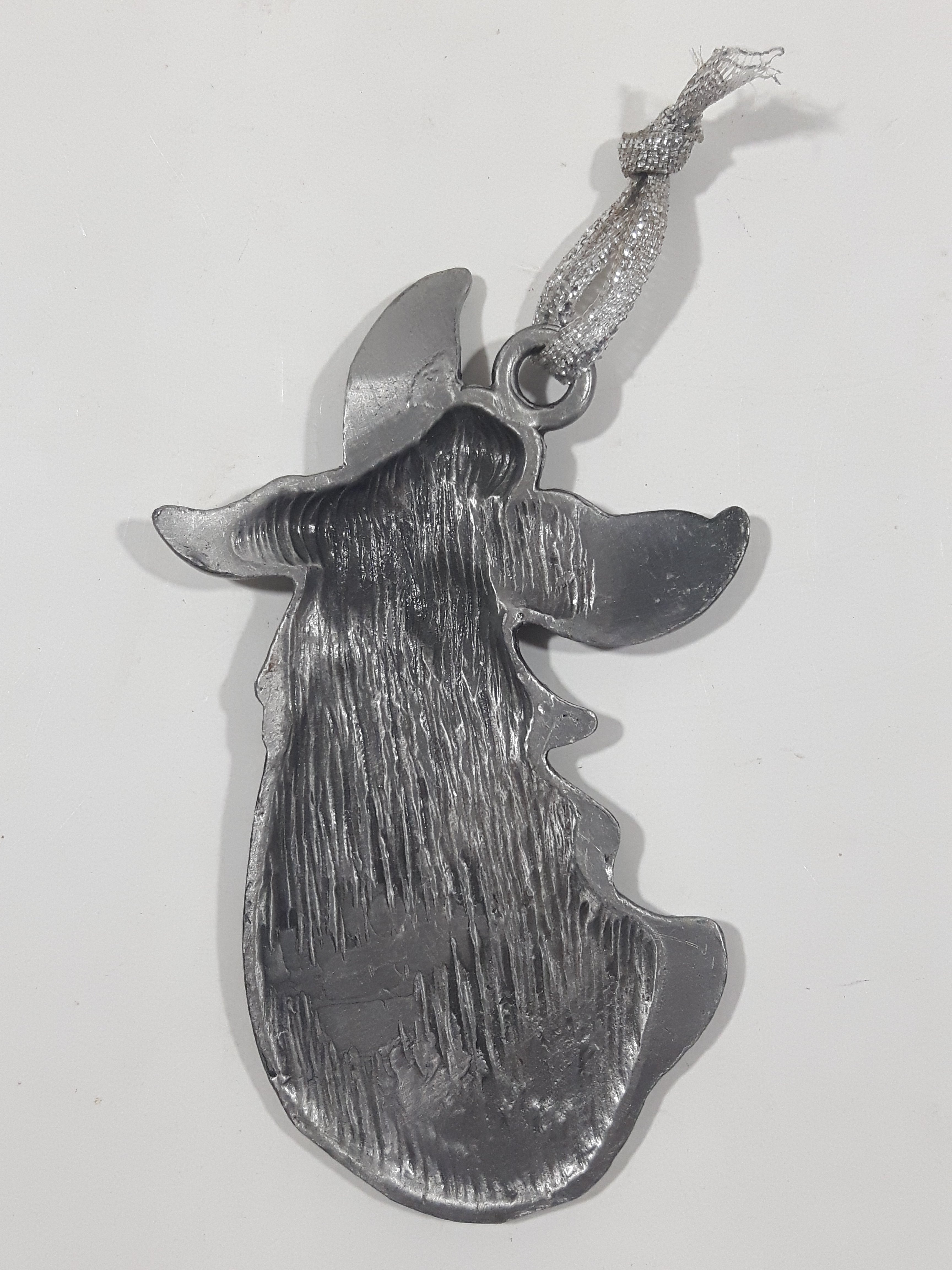Forever Friends Angel Holding Heart Pewter Metal Christmas Tree Ornament 7