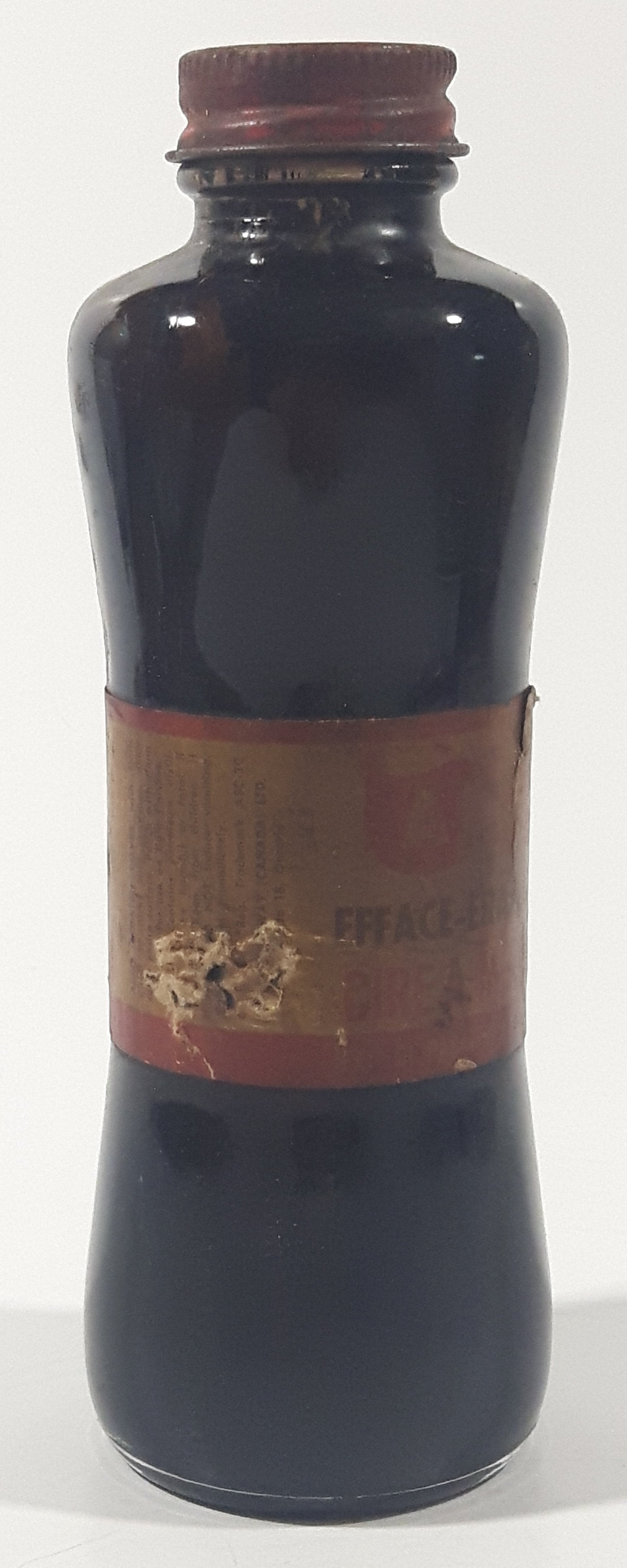 Vintage Boyle-Midway Aero Scratch Cover Furniture Polish 6" Tall Brown Glass Bottle 7