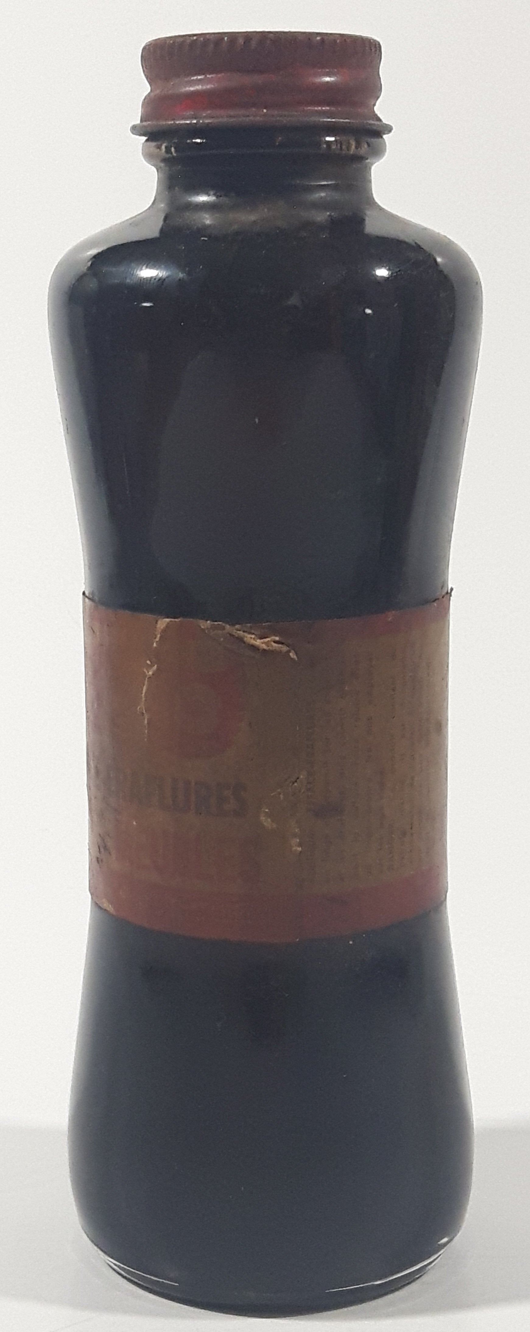 Vintage Boyle-Midway Aero Scratch Cover Furniture Polish 6" Tall Brown Glass Bottle 10