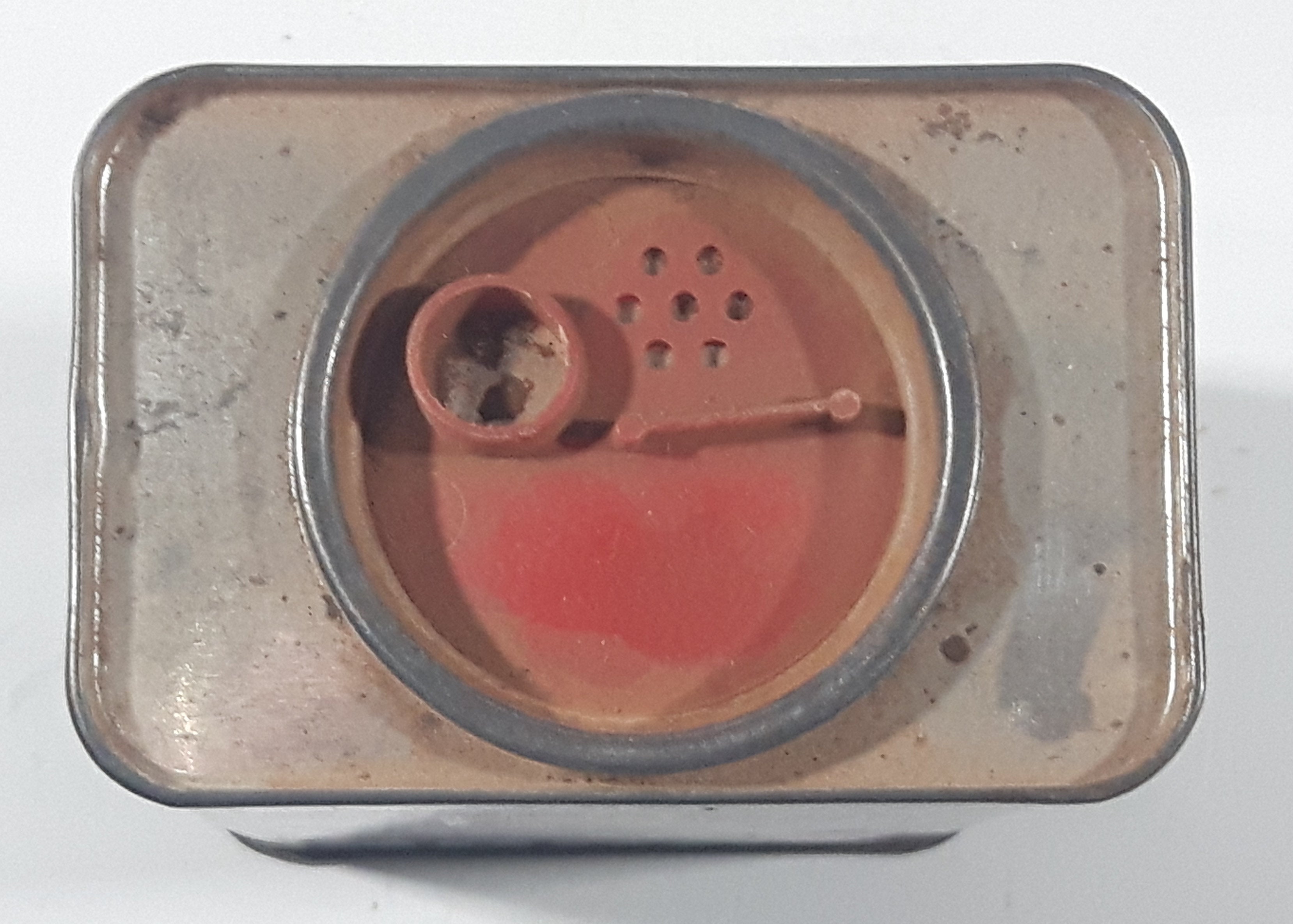 Vintage Nabob Pure Cinnamon 8 oz 227g 4 5/8" Tall Tin Metal Spice Container 9
