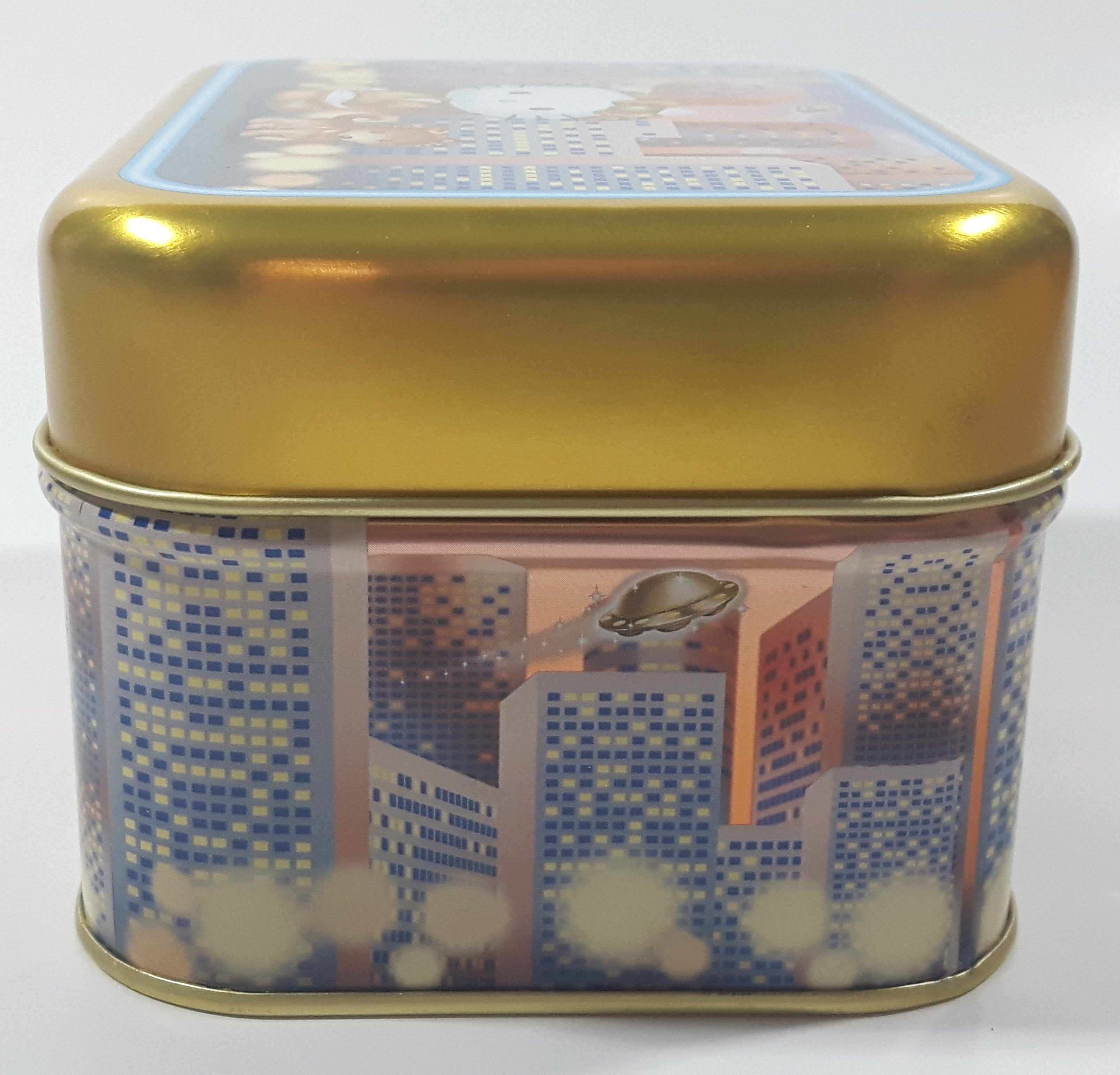2000 Sanrio Hello Kitty Walking Her Dog Tin Metal Container 4