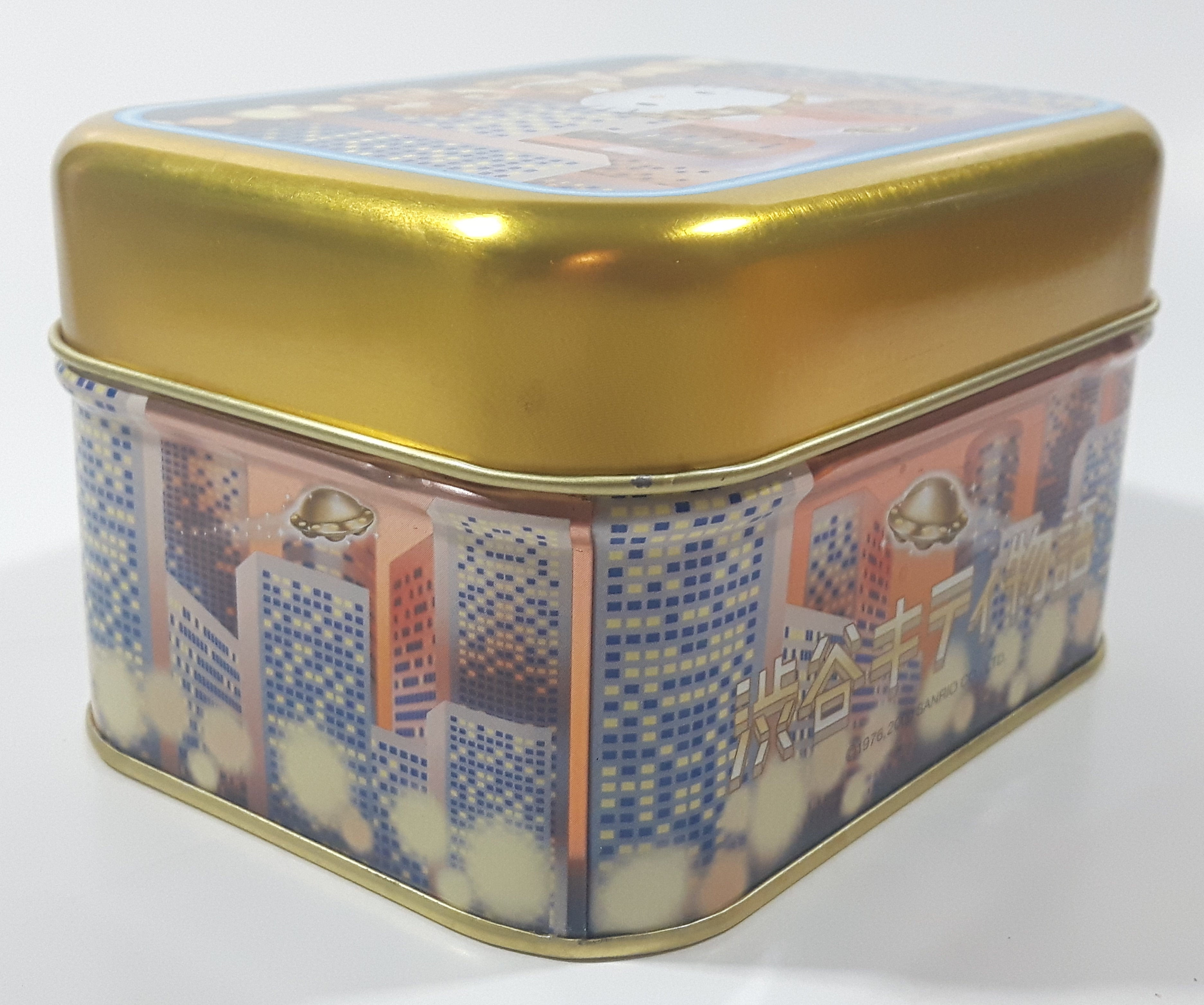 2000 Sanrio Hello Kitty Walking Her Dog Tin Metal Container 5