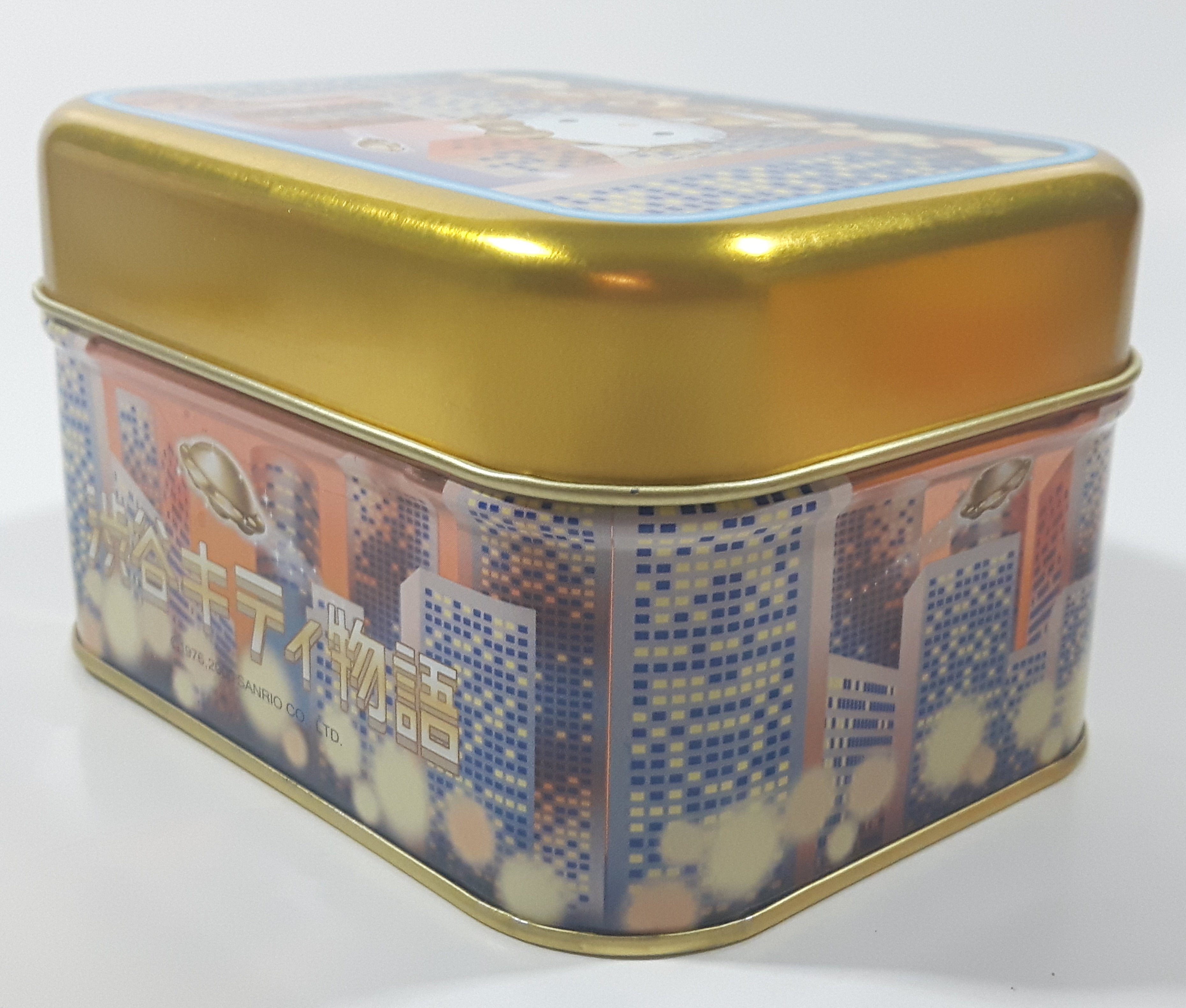 2000 Sanrio Hello Kitty Walking Her Dog Tin Metal Container 7