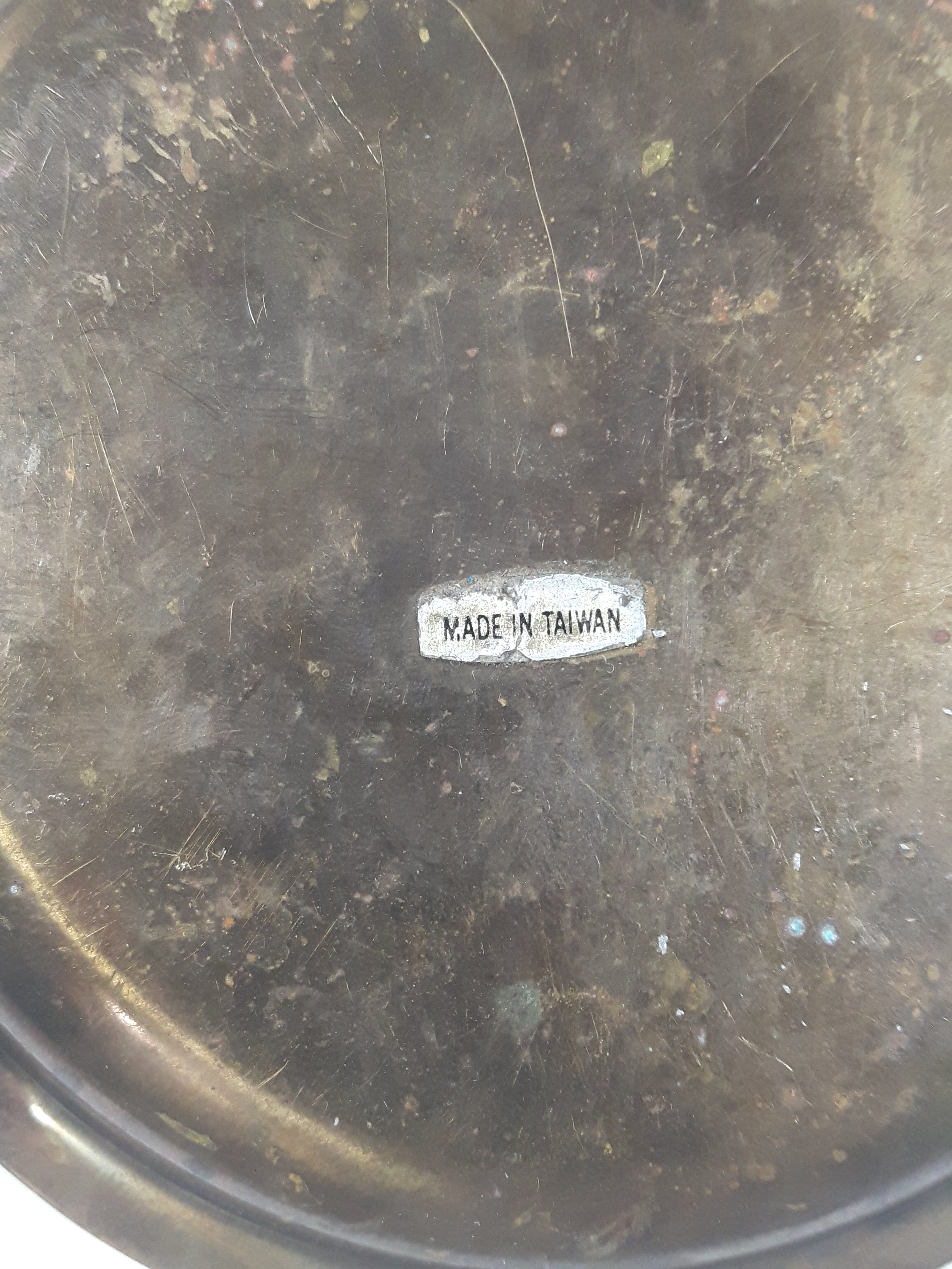 Vintage 1970s Small Change Brass Metal Coin Dish Tray 8