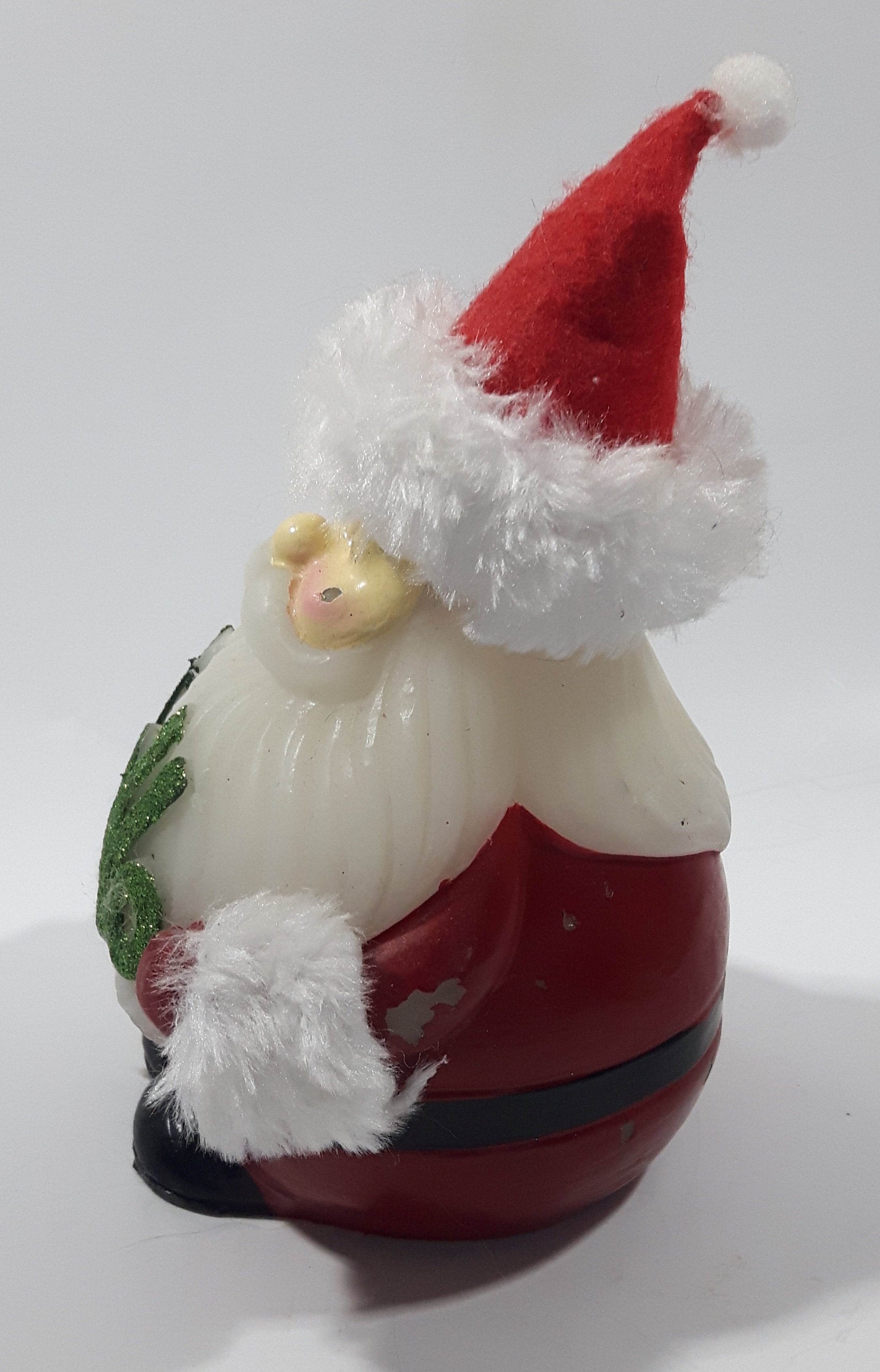 Santa Claus HoHo 6" Tall Wax Figure (Not Tested - Batteries Dead) 2