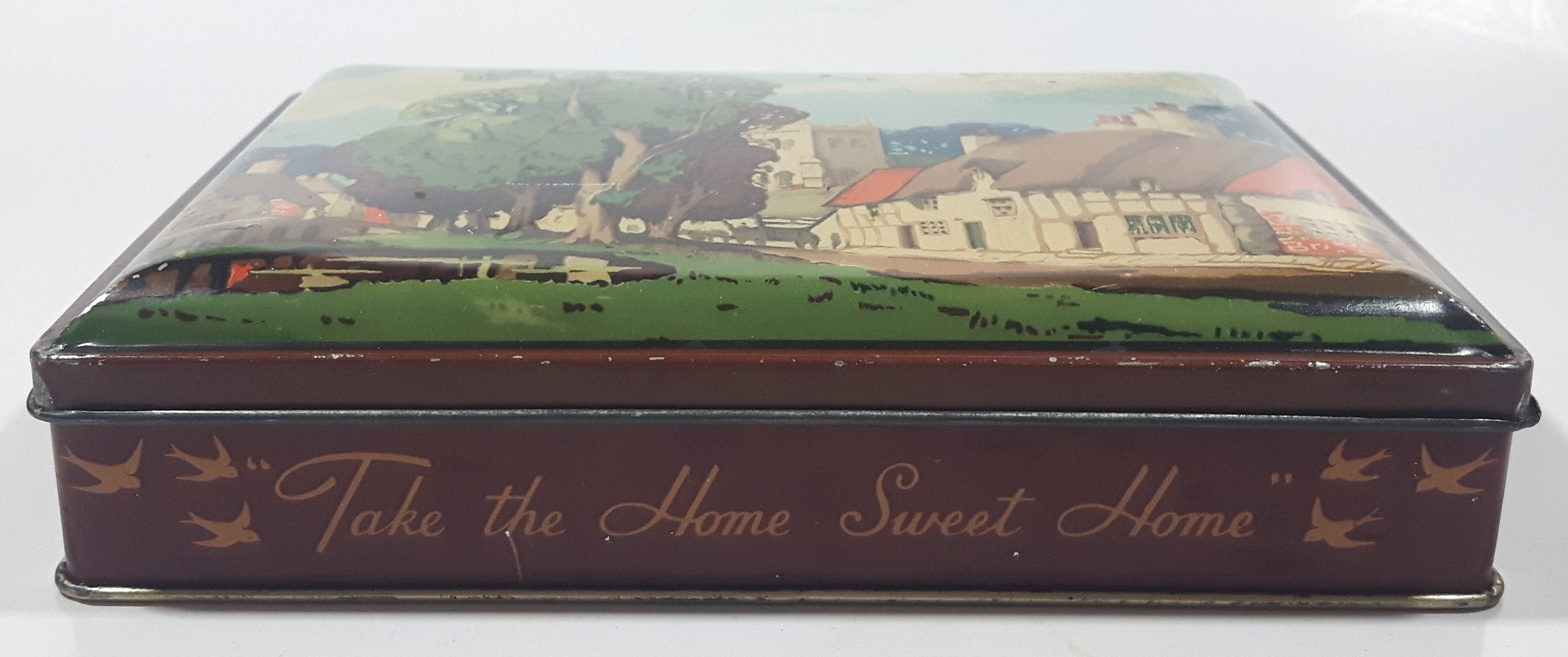 Vintage Late 1940s Harry Vincent Ltd. "Blue Bird" Toffee Tin Metal Container 3