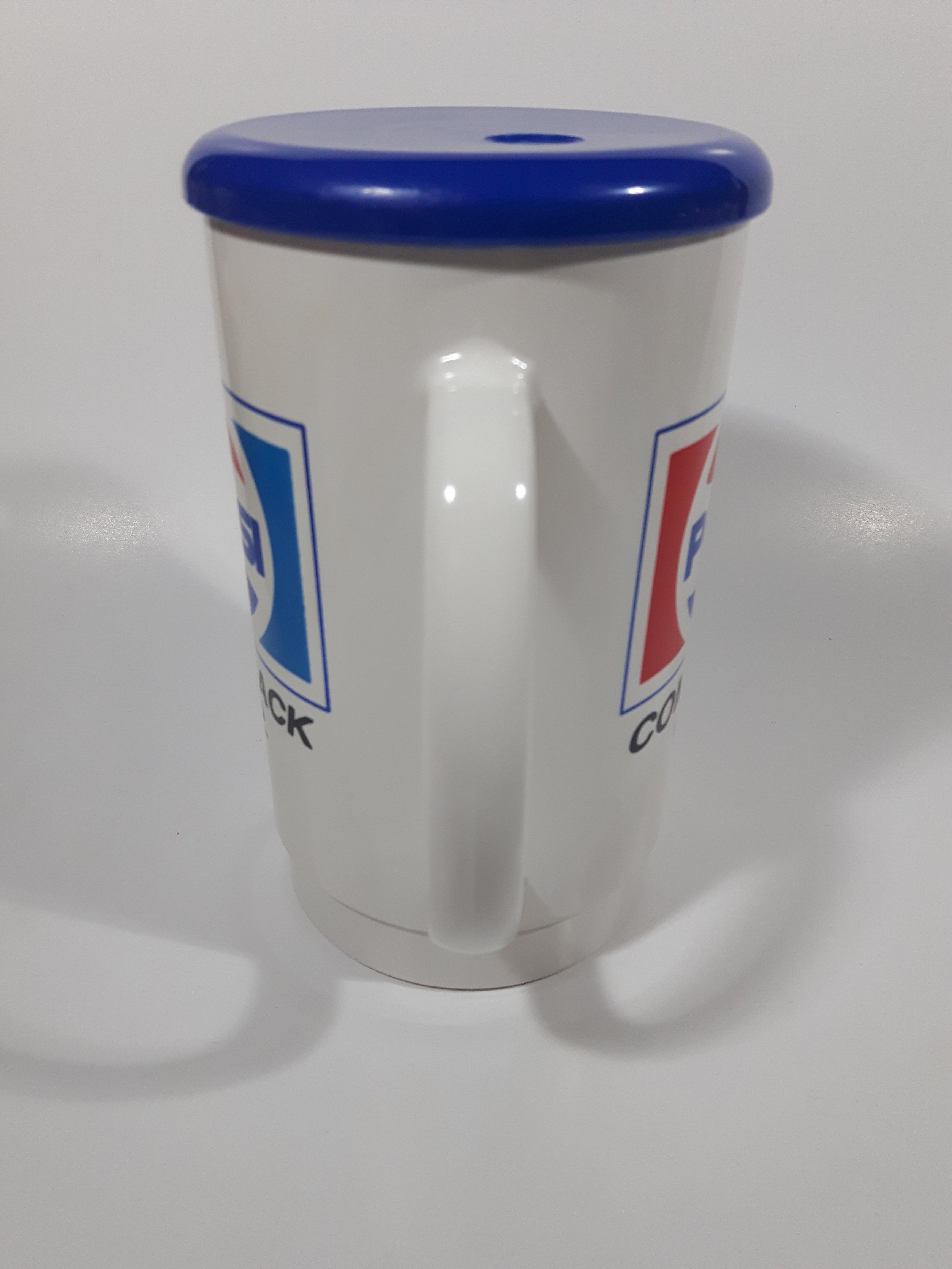 Vintage Pepsi Comeback Cup 6 1/2" Tall Plastic Travel Mug Cup with Lid 5