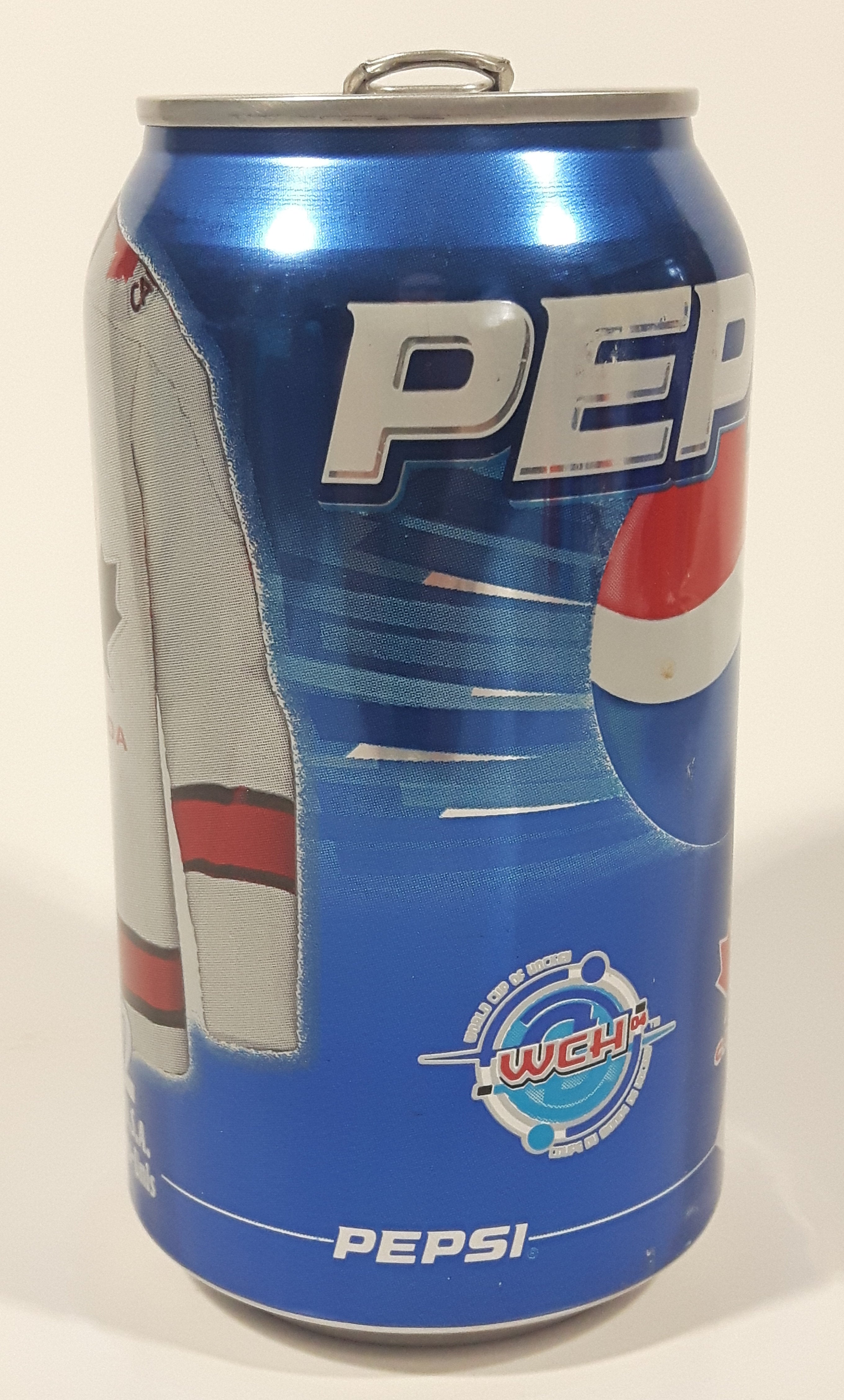 2002 Pepsi Cola Salt Lake City Winter Olympics Team Canada Hockey 355mL 4 3/4" Tall Aluminum Metal Pop Can 4