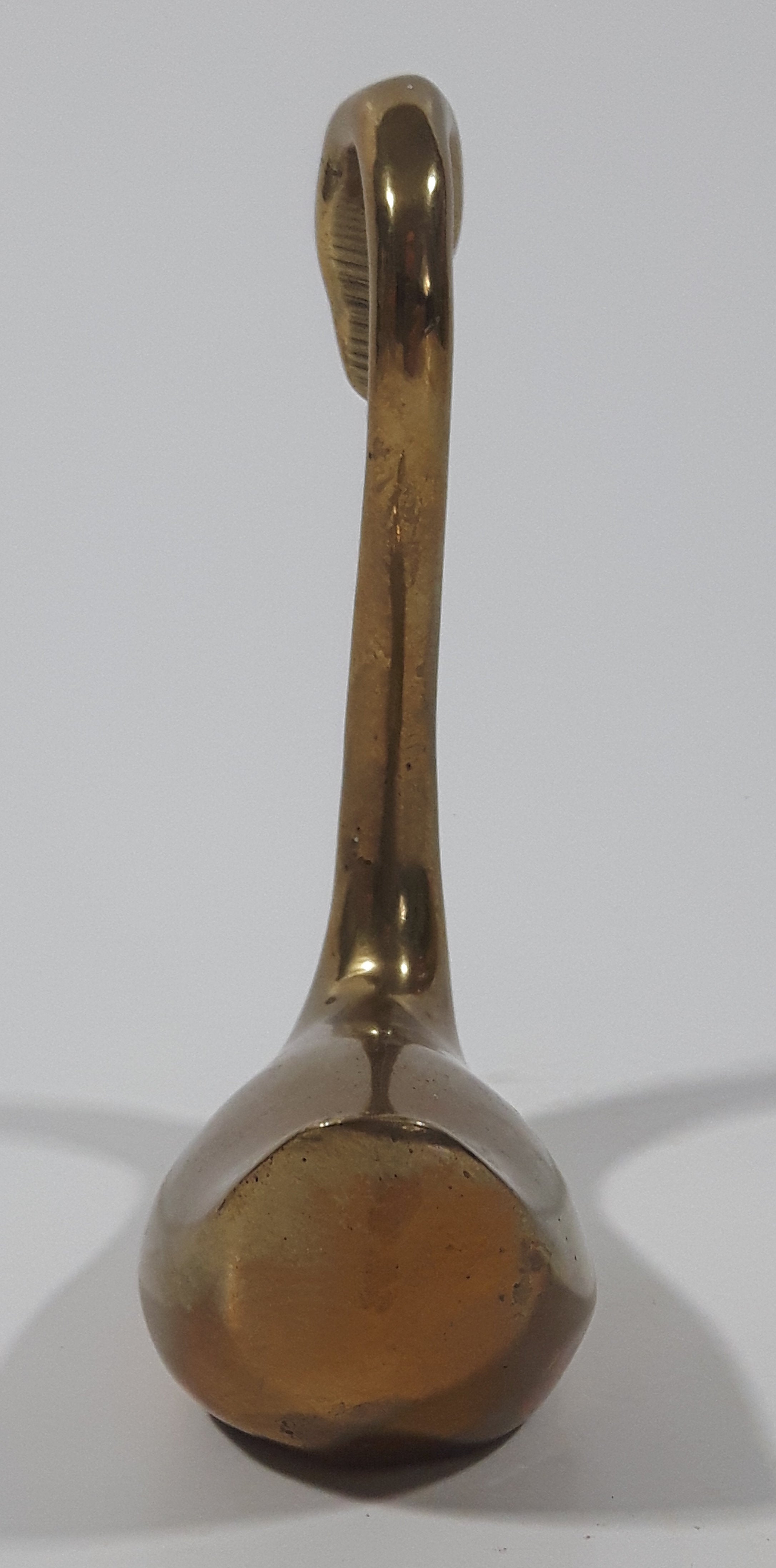 Vintage Swan Bird 3 7/8" Brass Metal Figurine 7