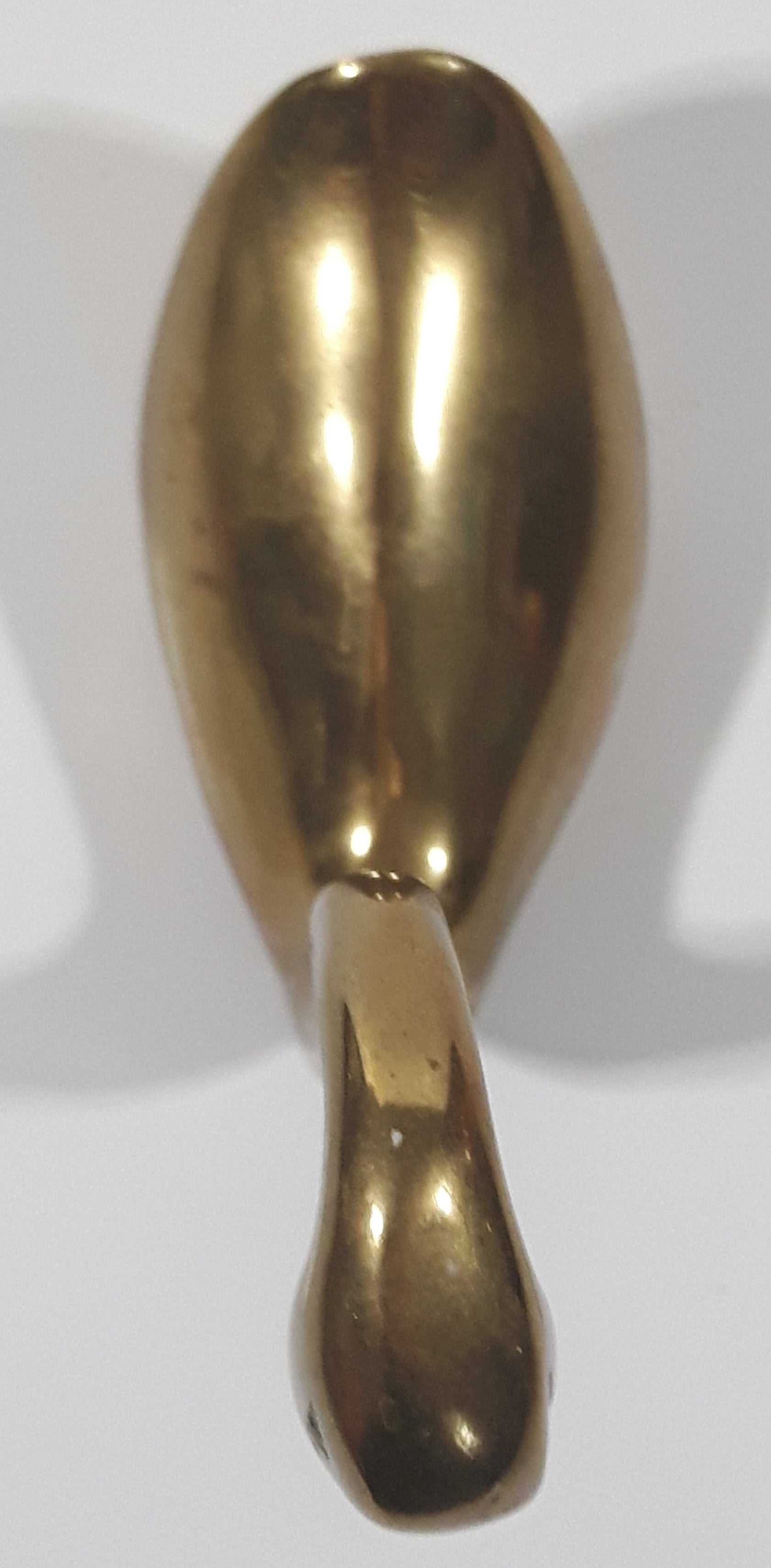 Vintage Swan Bird 3 7/8" Brass Metal Figurine 9