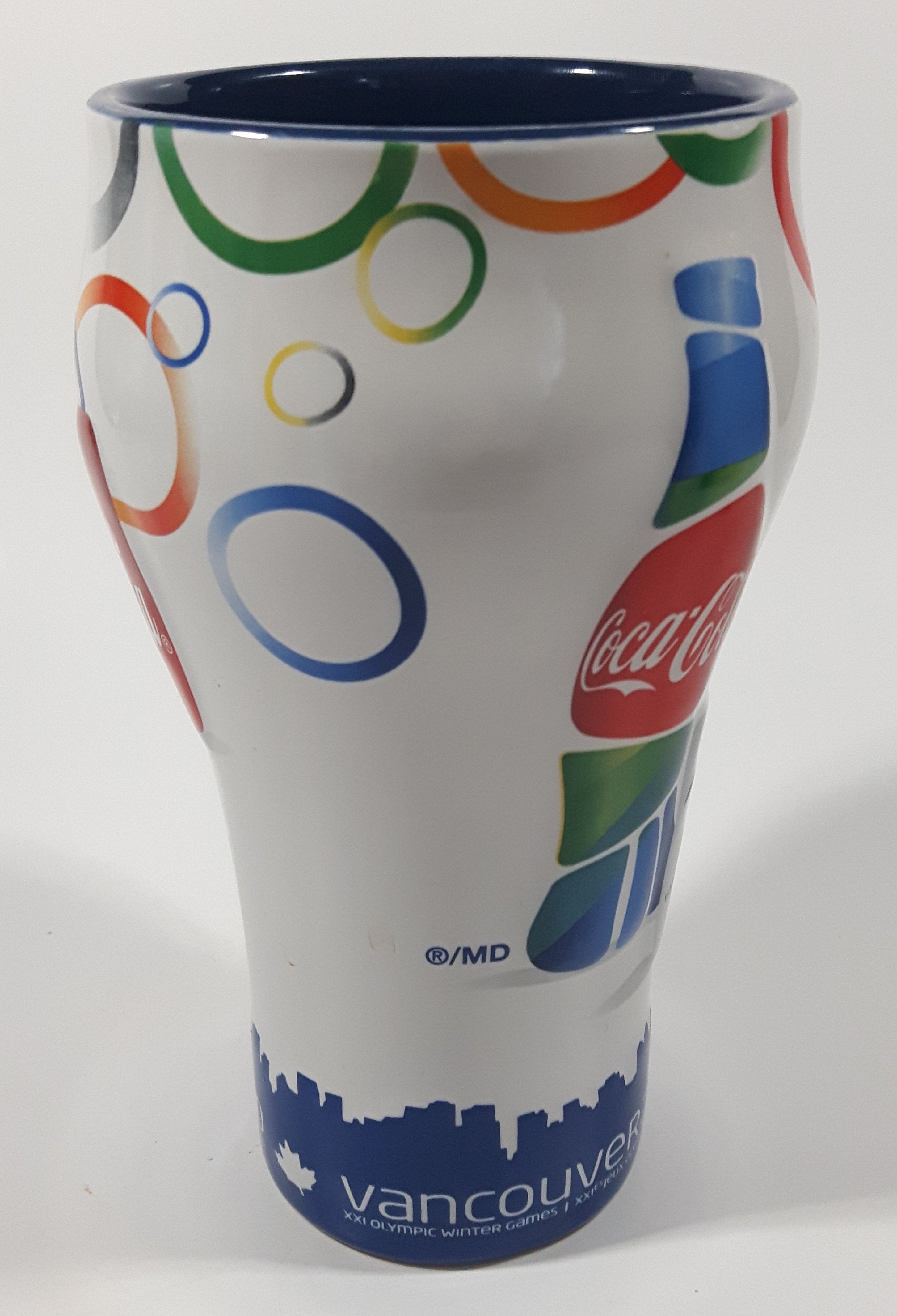 Coca Cola Vancouver 2010 Olympics 6 1/2" Tall Embossed Ceramic Cup 5