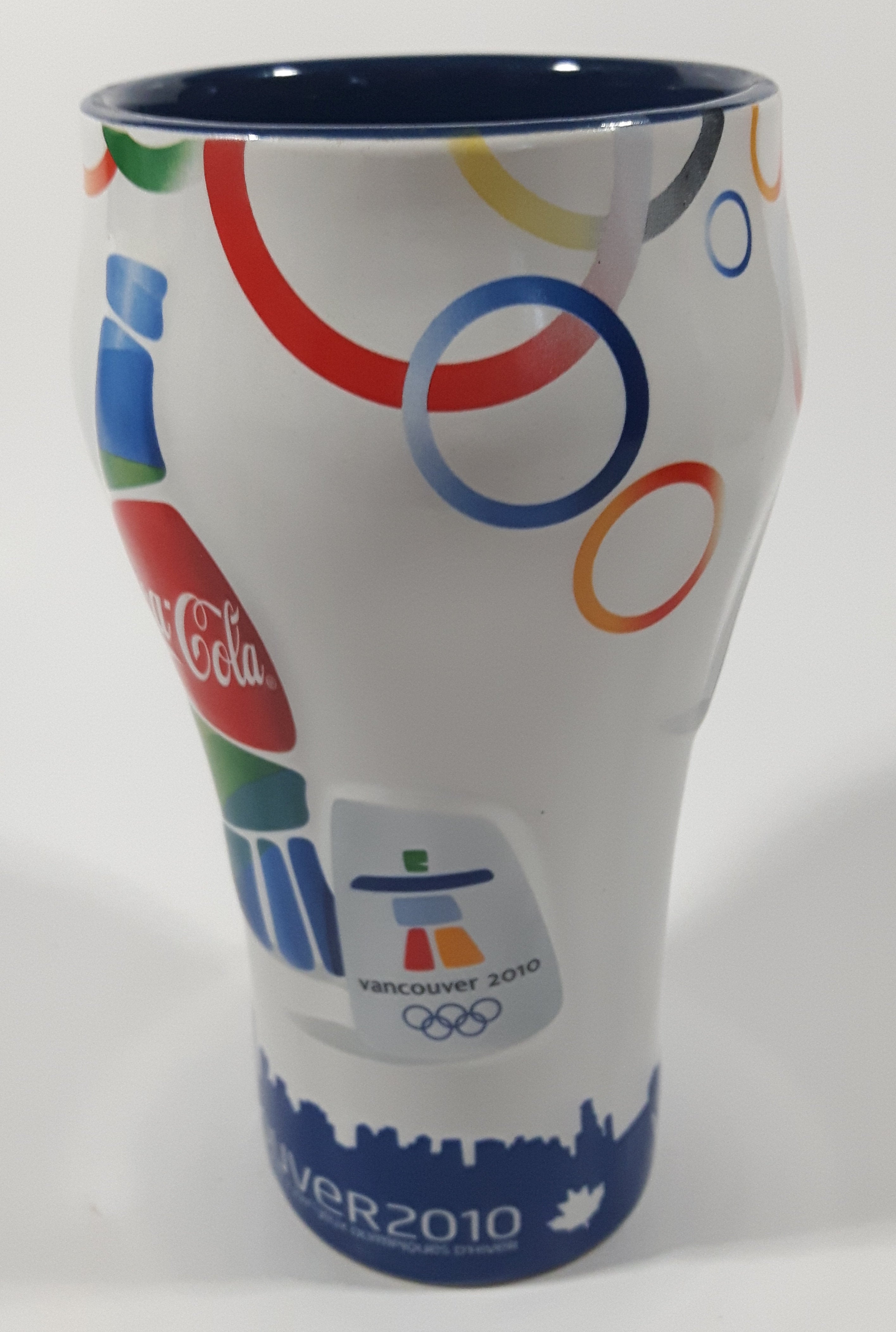 Coca Cola Vancouver 2010 Olympics 6 1/2" Tall Embossed Ceramic Cup 7