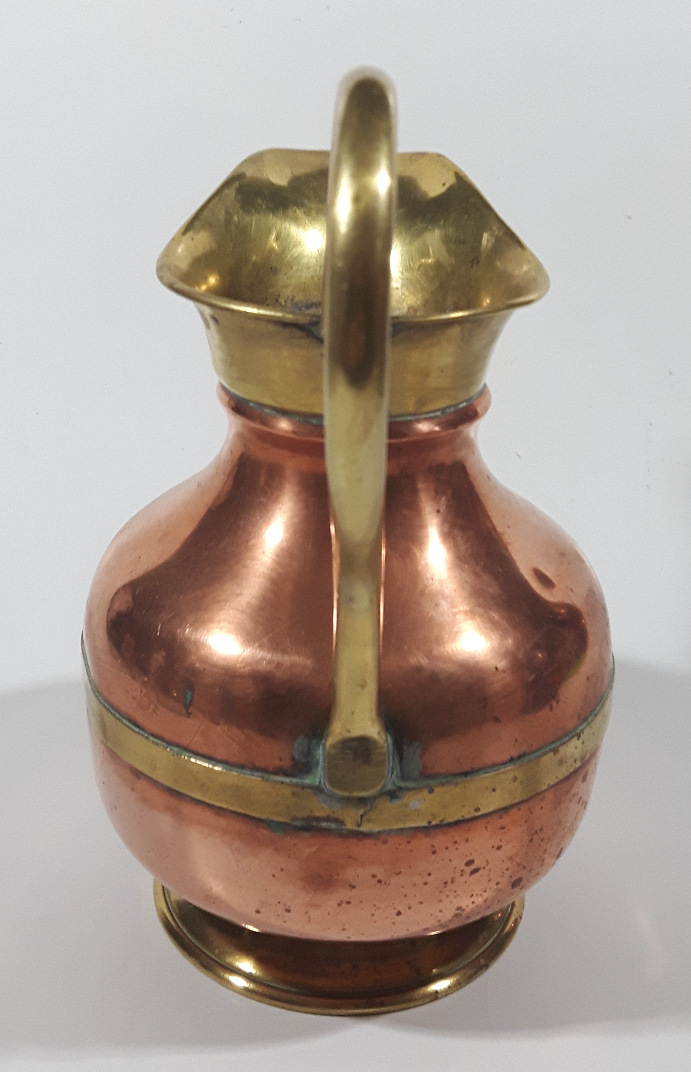 Vintage Brass and Copper Pitcher Ewer Jug 5