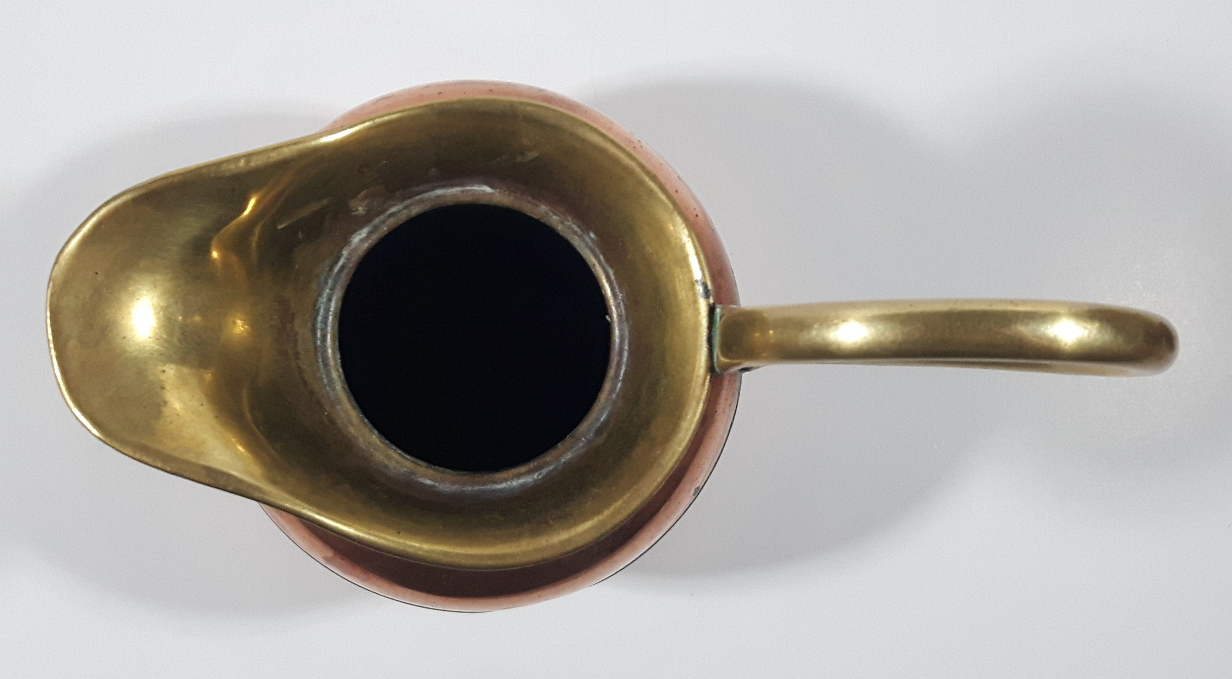 Vintage Brass and Copper Pitcher Ewer Jug 11
