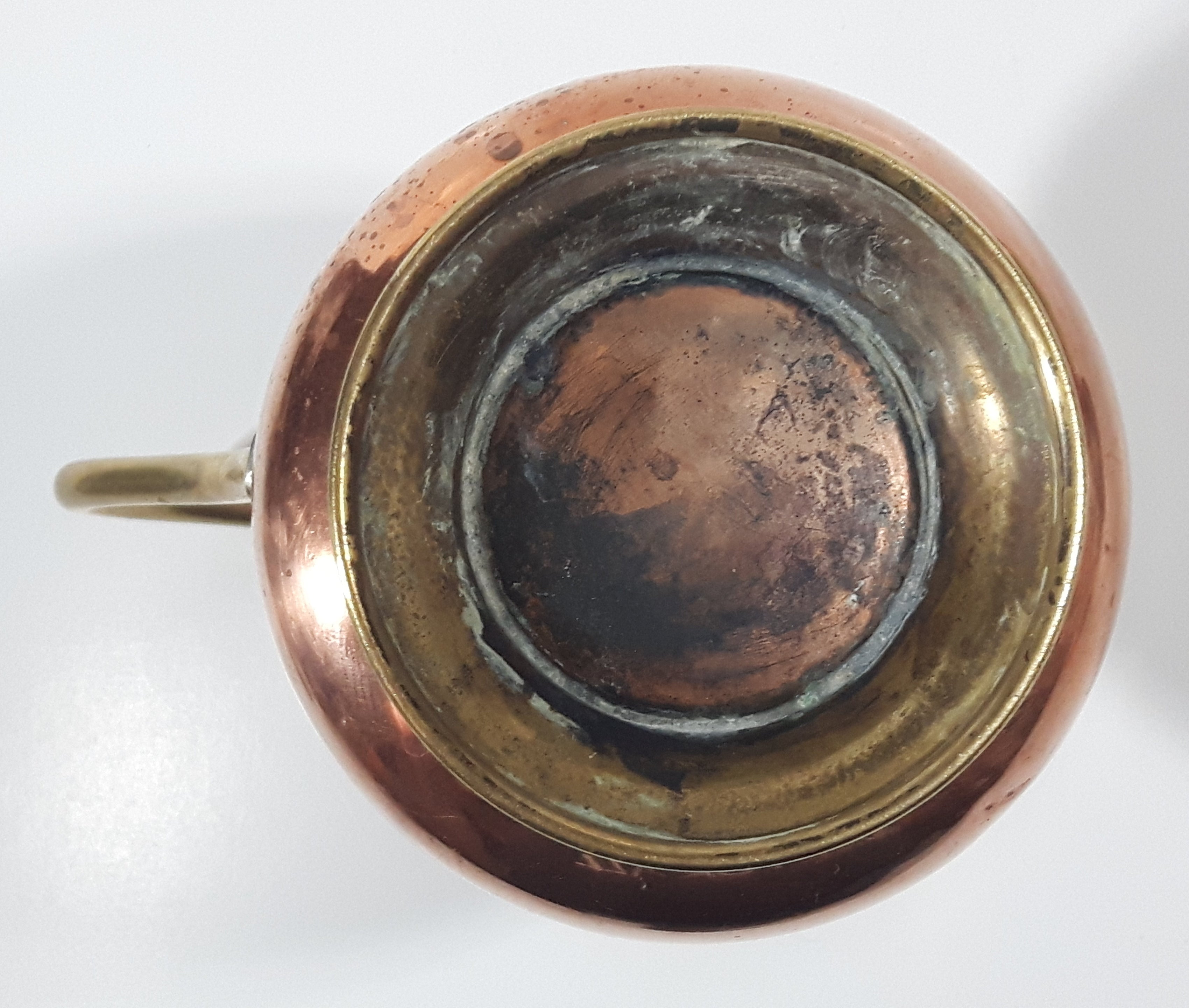 Vintage Brass and Copper Pitcher Ewer Jug 13