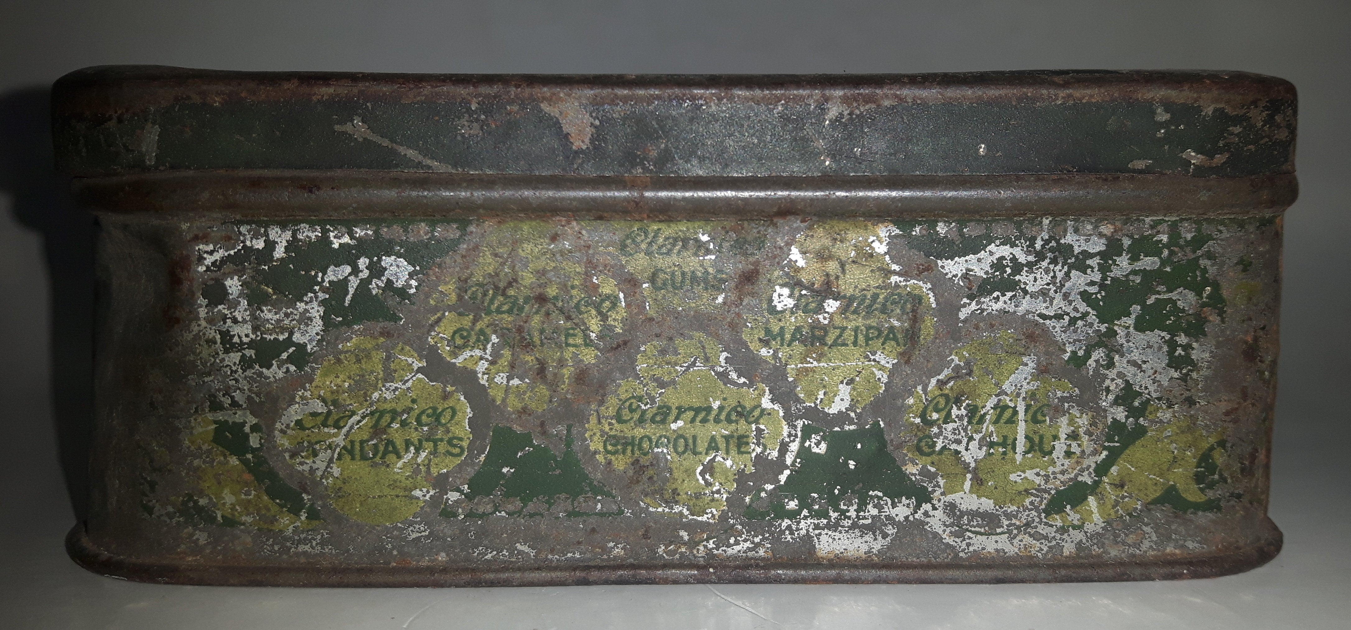 Antique Clarnico London England Tin Metal Container 3