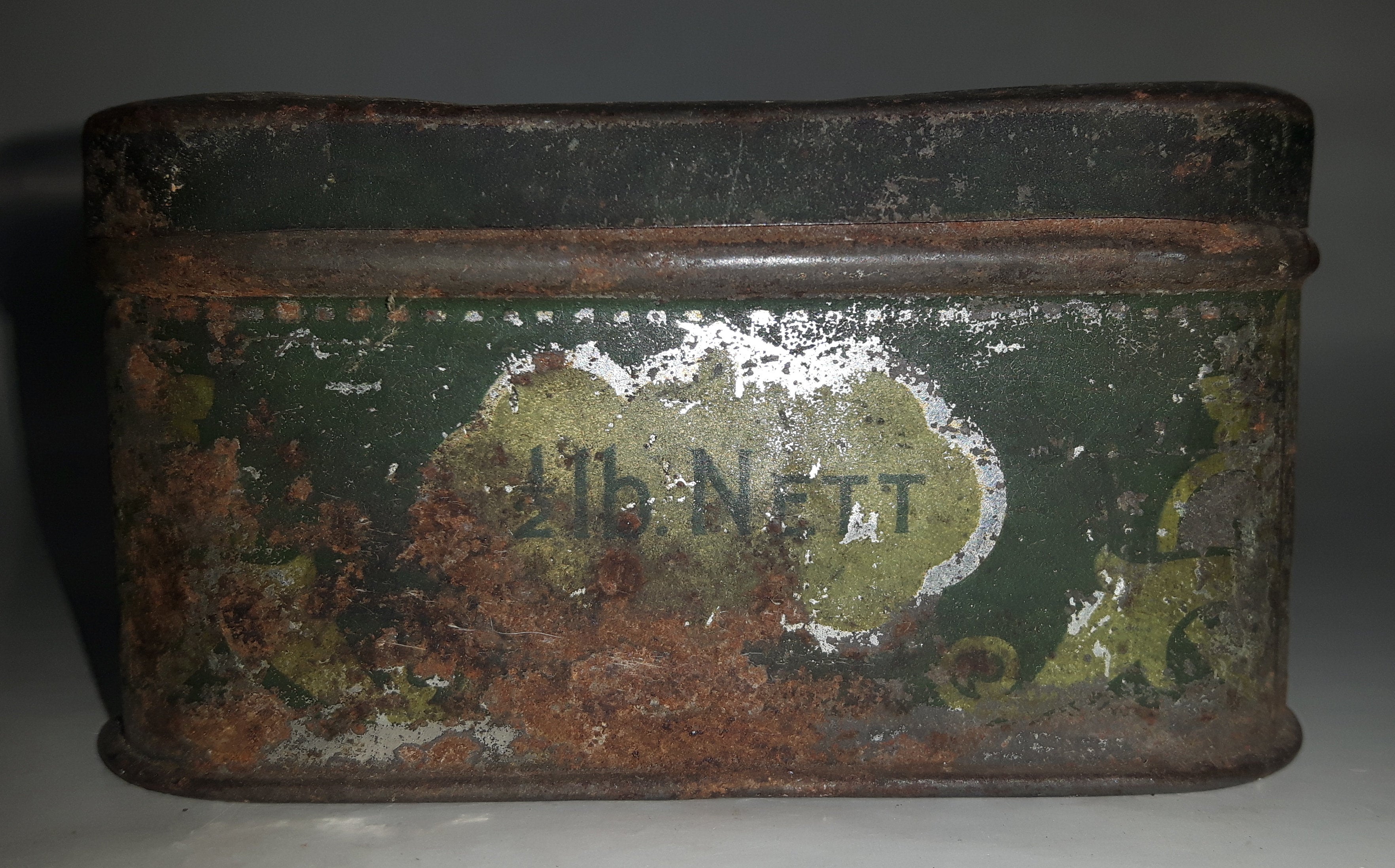 Antique Clarnico London England Tin Metal Container 6