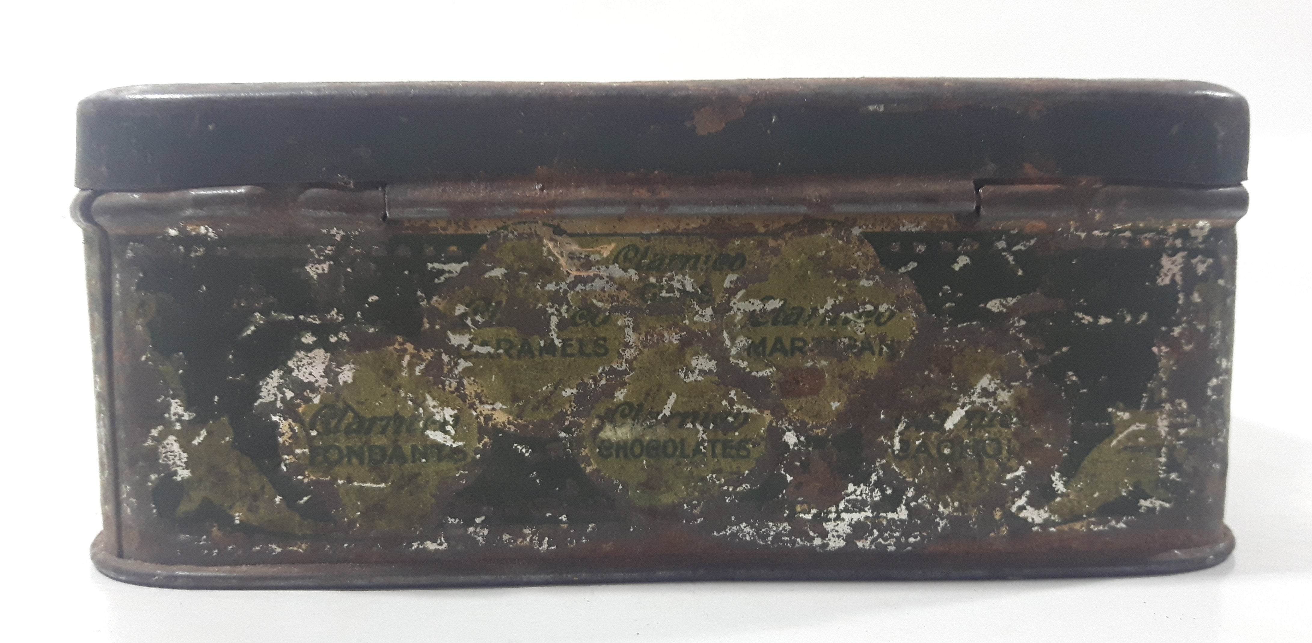 Antique Clarnico London England Tin Metal Container 8