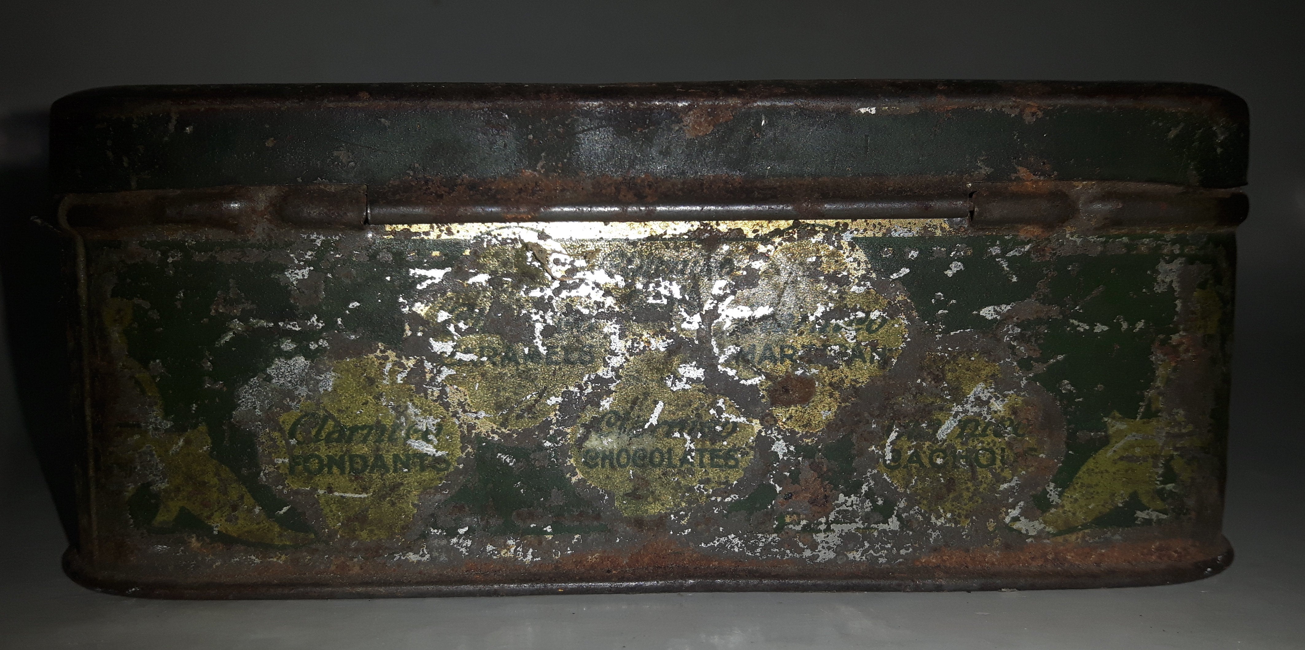 Antique Clarnico London England Tin Metal Container 9