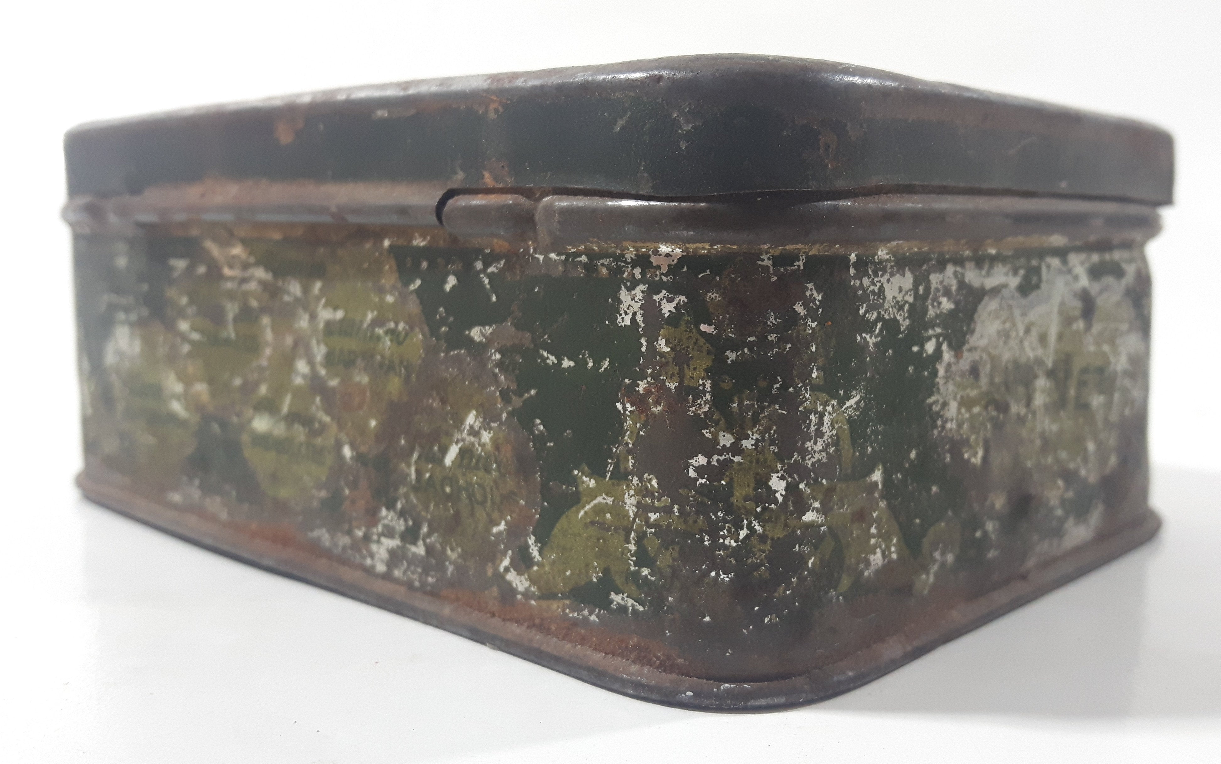 Antique Clarnico London England Tin Metal Container 10